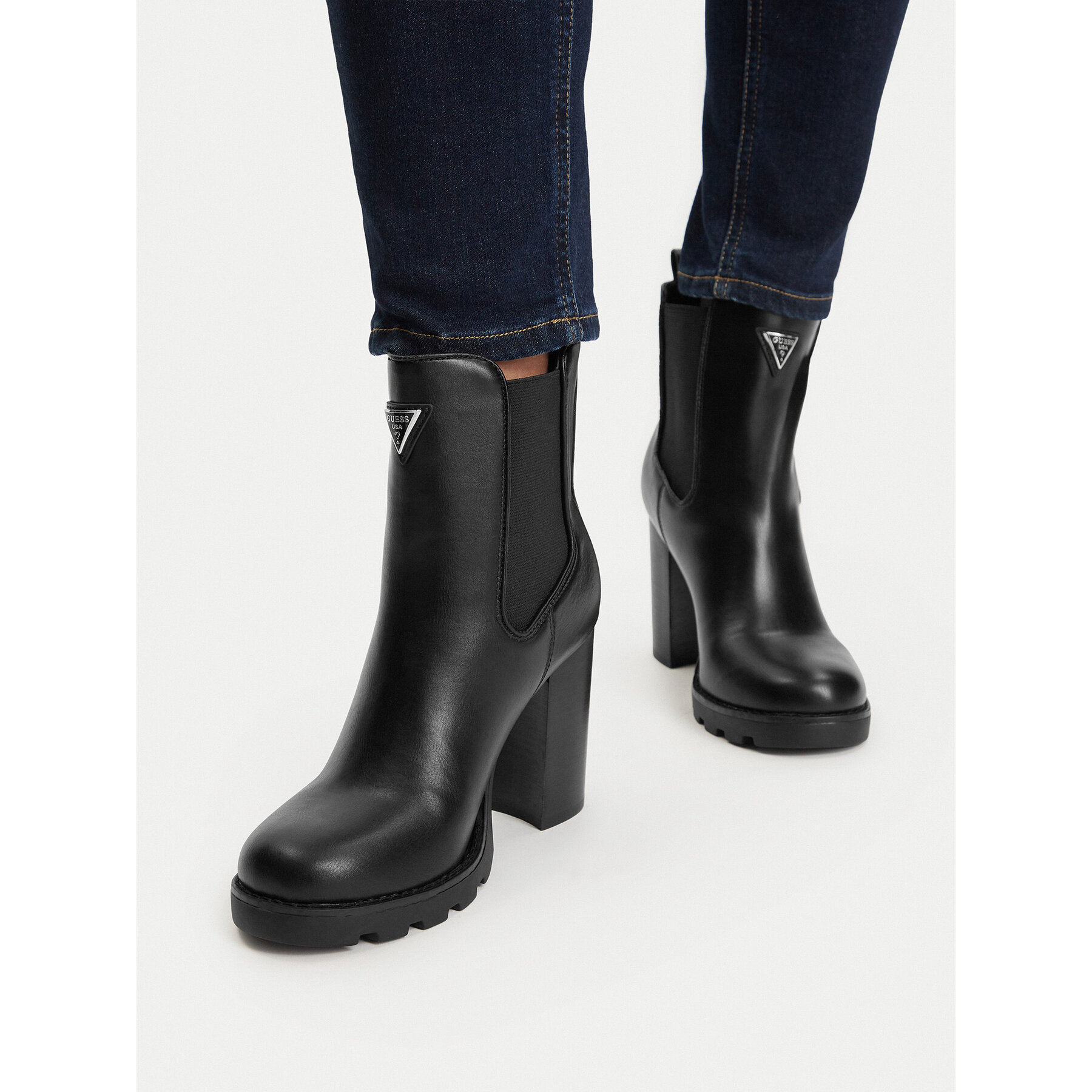 Μποτάκια Guess FLFNEL ELE10 Μαύρο