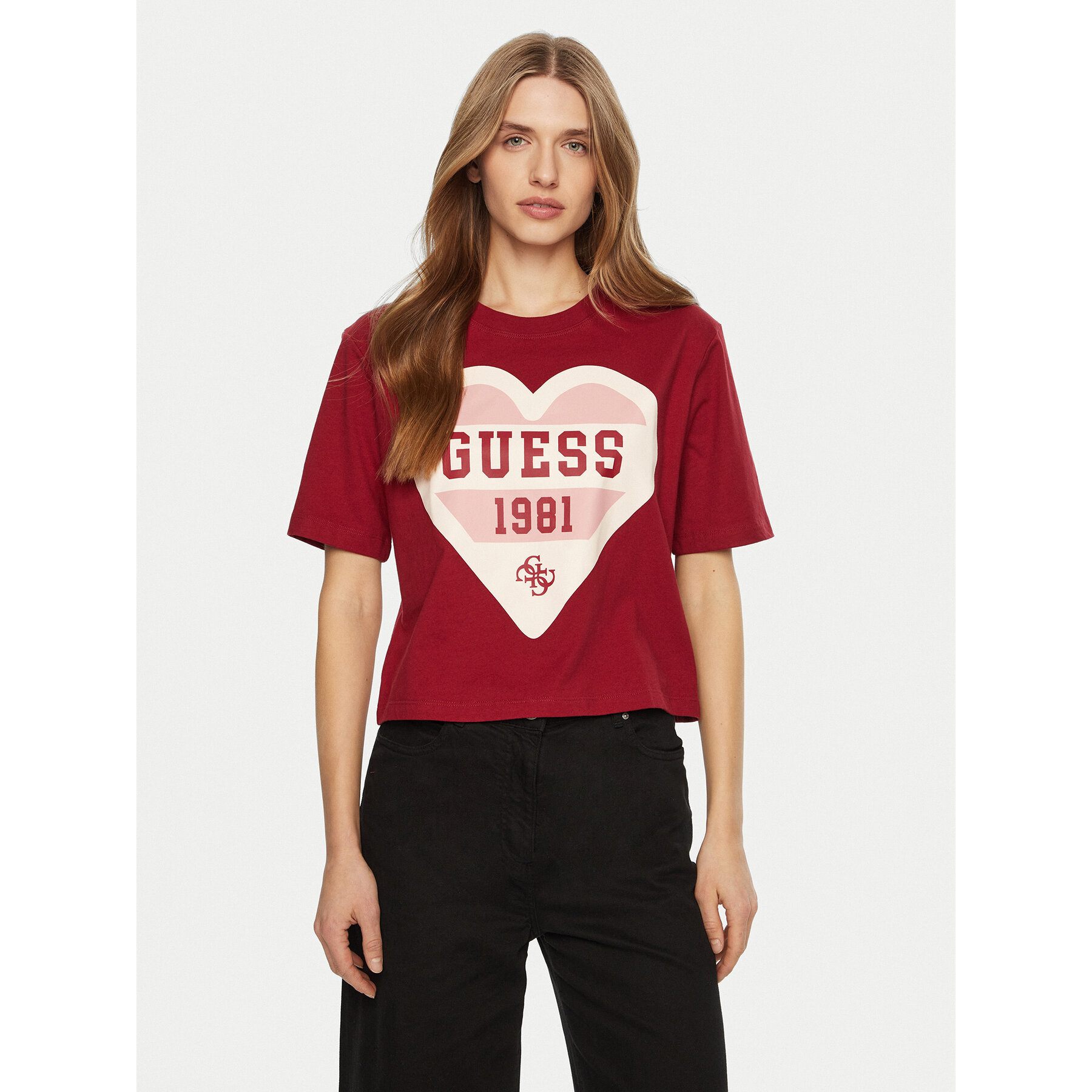 Guess T-Shirt V5RI01 I3Z14 Μπεζ Regular Fit