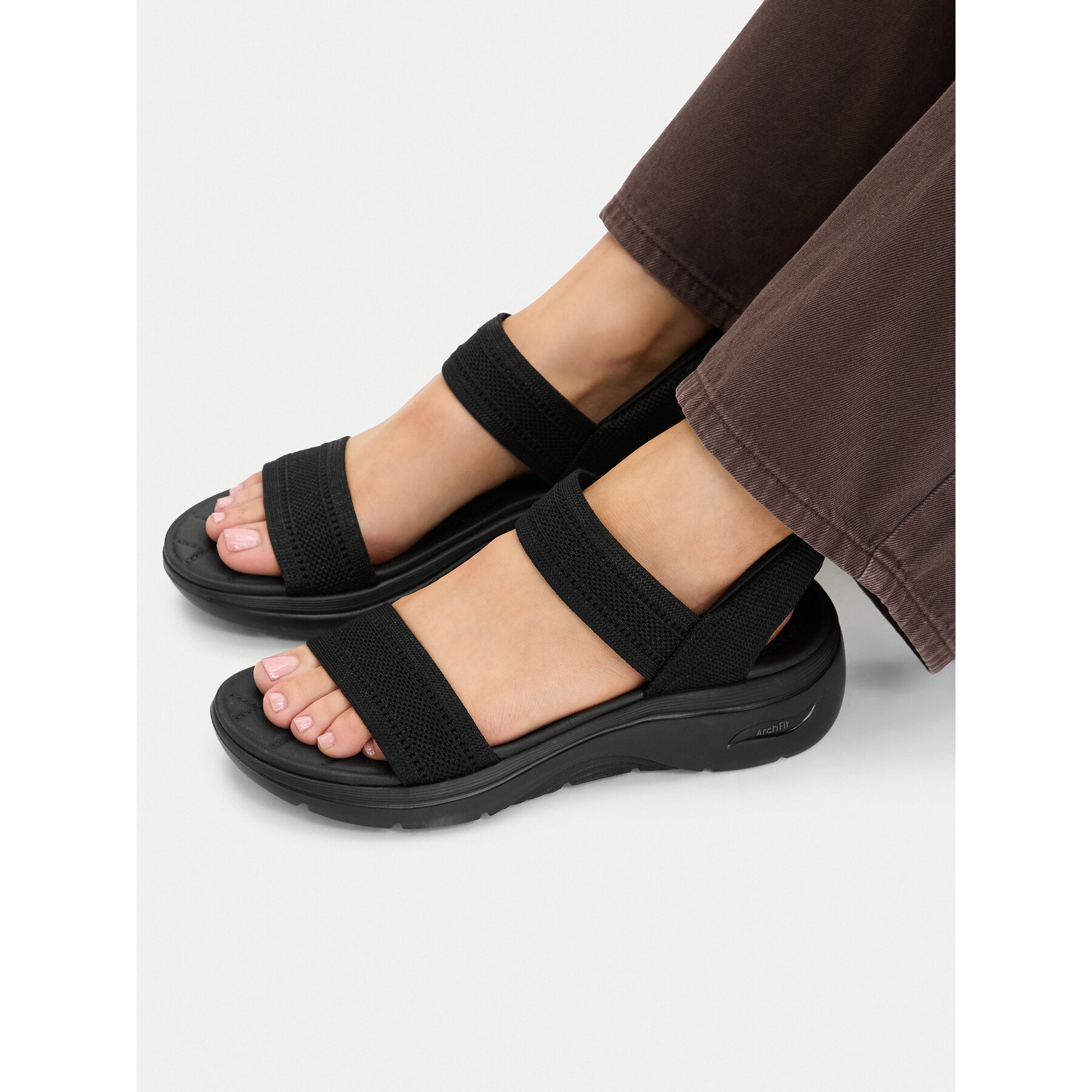Sandale Skechers Slip-Ins: Arch Fit 2.0 Sandal - Kennedy 140844/BBK Negru