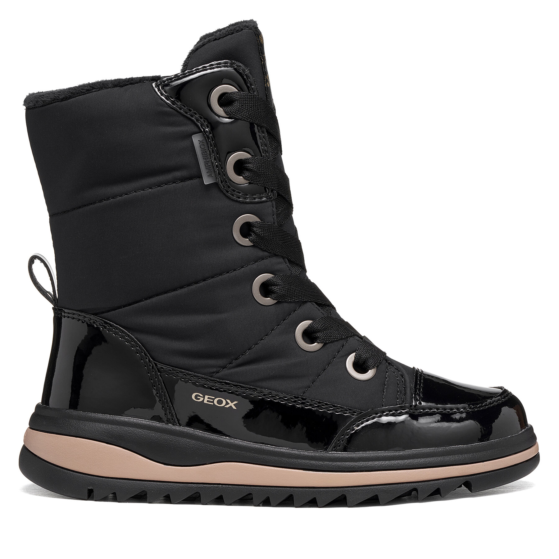 Snehule Geox J Adelhide Girl B Ab J16EWA 0FUHH C9999 S Čierna