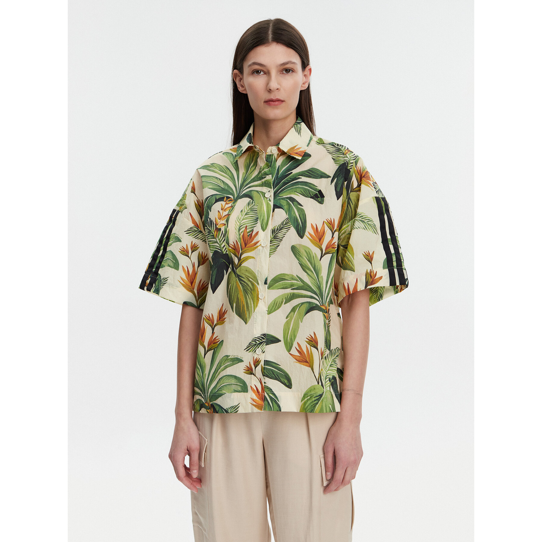 adidas Hemd FARM Premium JD6280 Grün Loose Fit