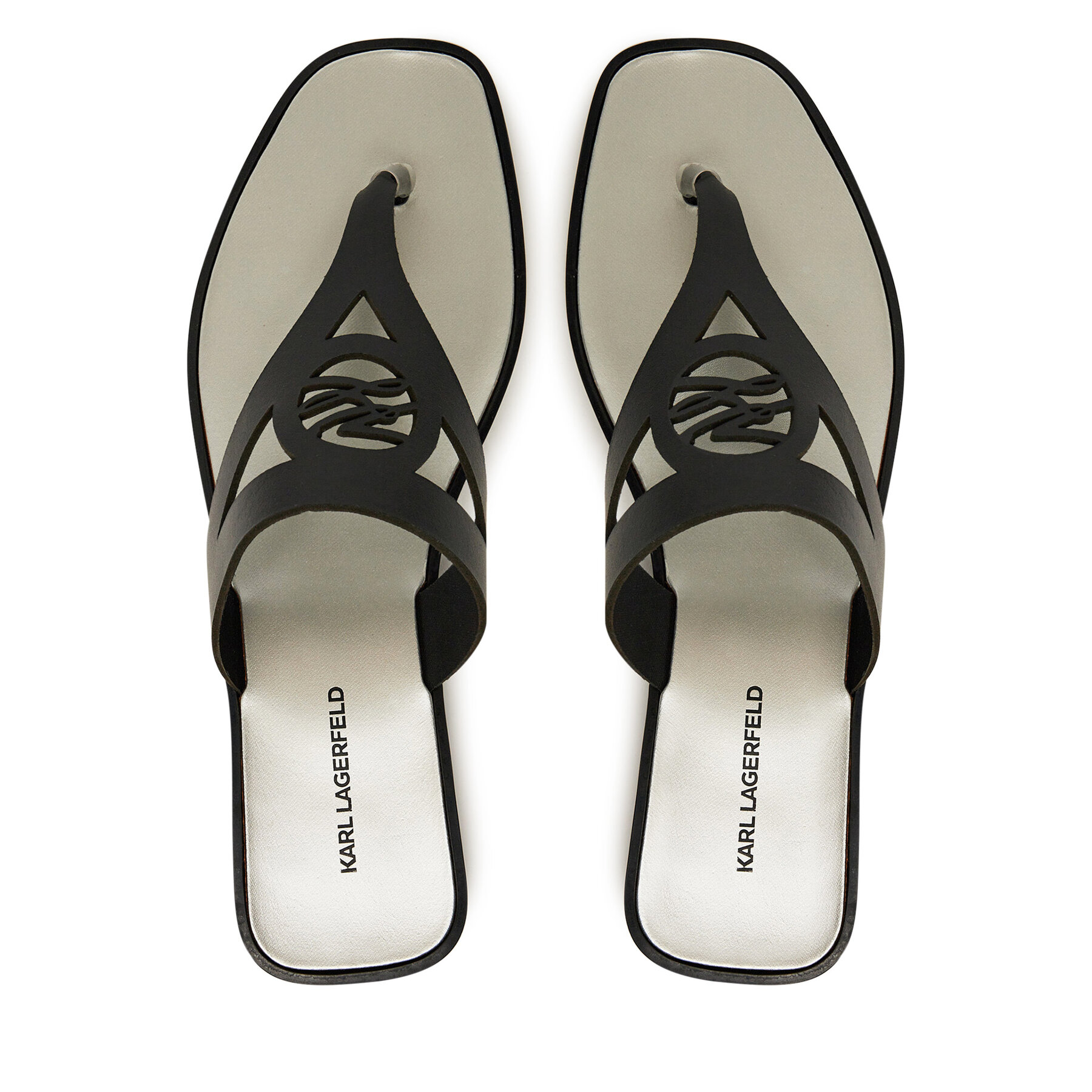 Джапанки KARL LAGERFELD Skoot II KL80407 Черен