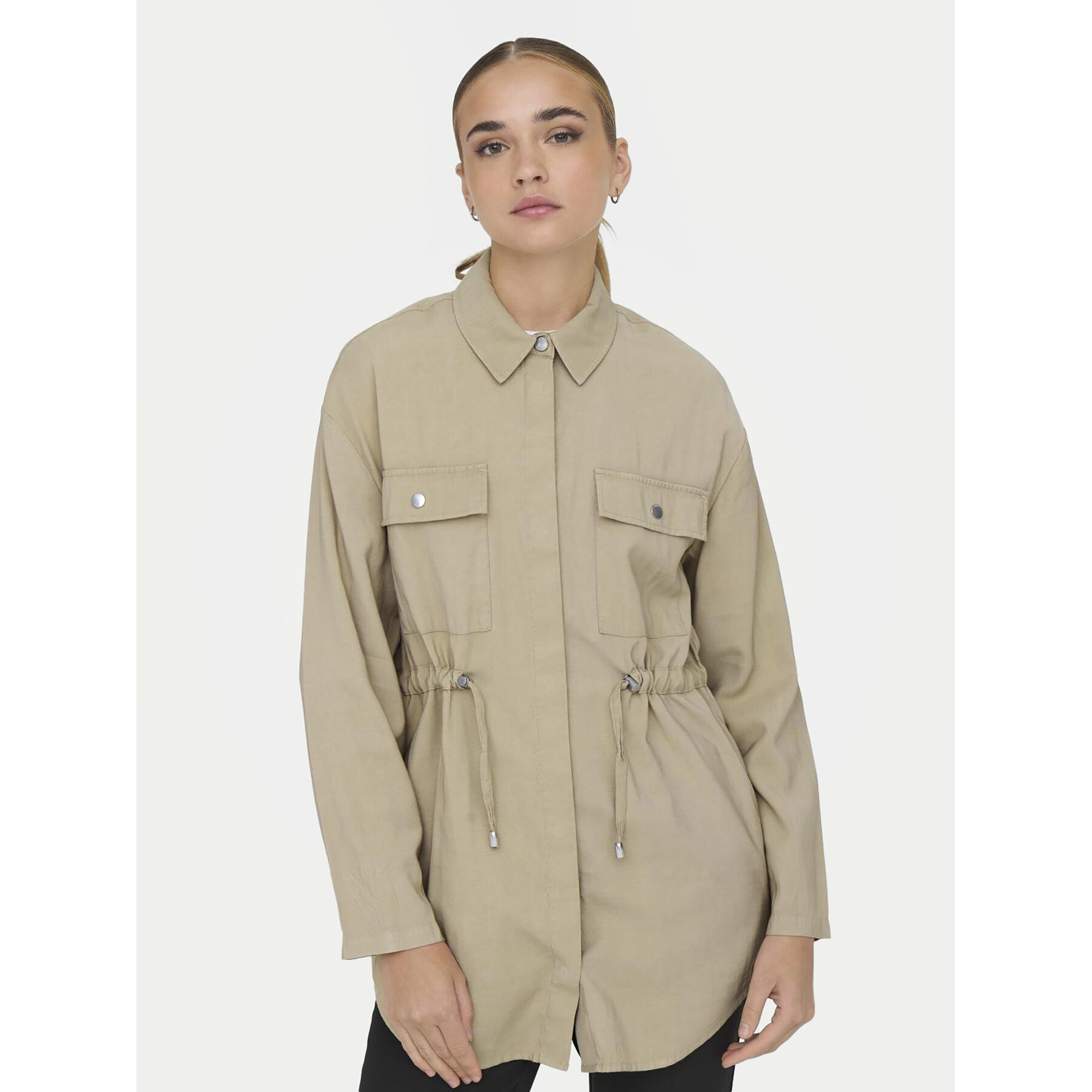 ONLY Hemdjacke Nadine 15308614 Beige Regular Fit