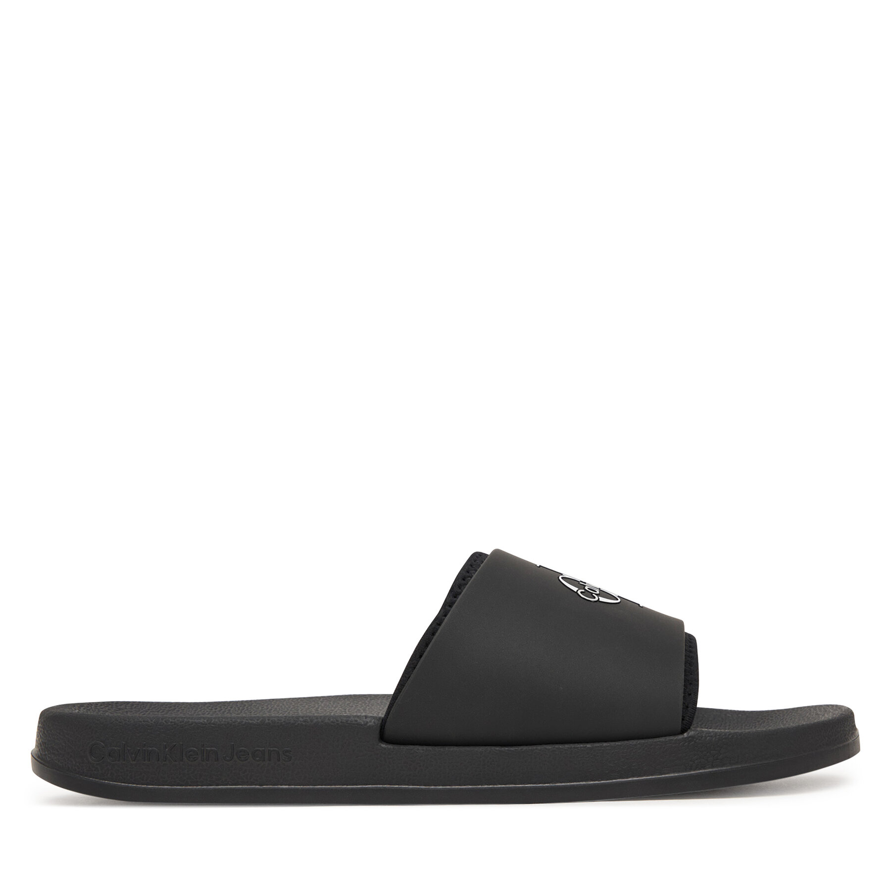 Παντόφλες Calvin Klein Ess Slide Rubber Neoprene HM0HM02229 Μαύρο