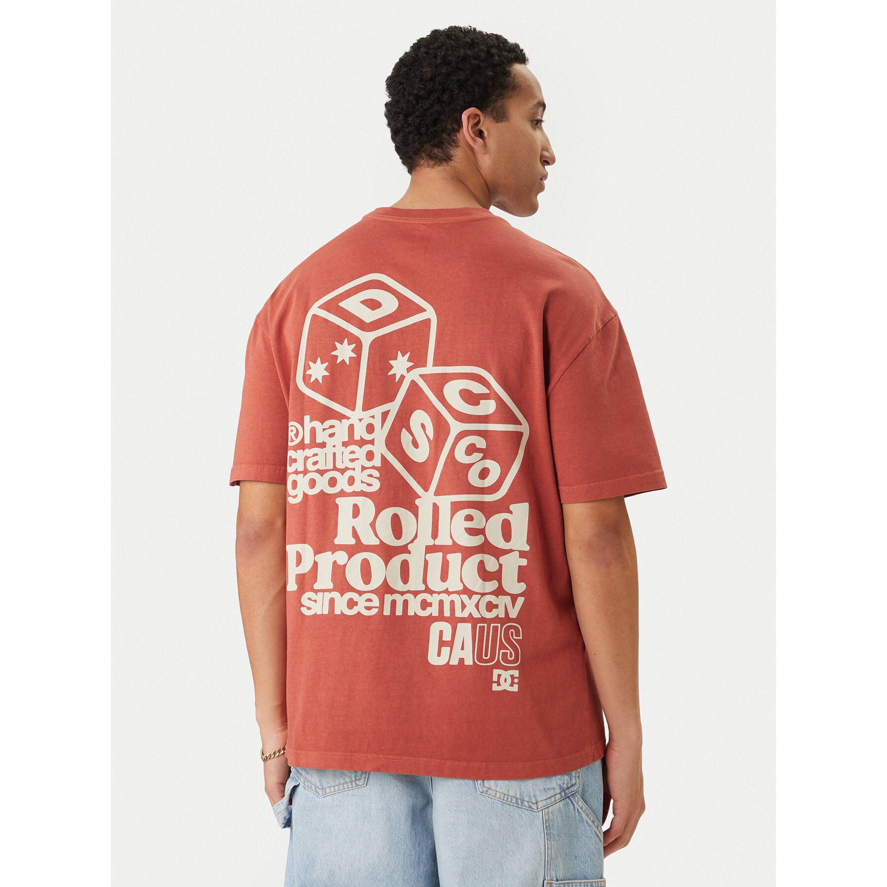 DC Shoes Camiseta High Rollin EDYZT04367 Naranja Regular Fit