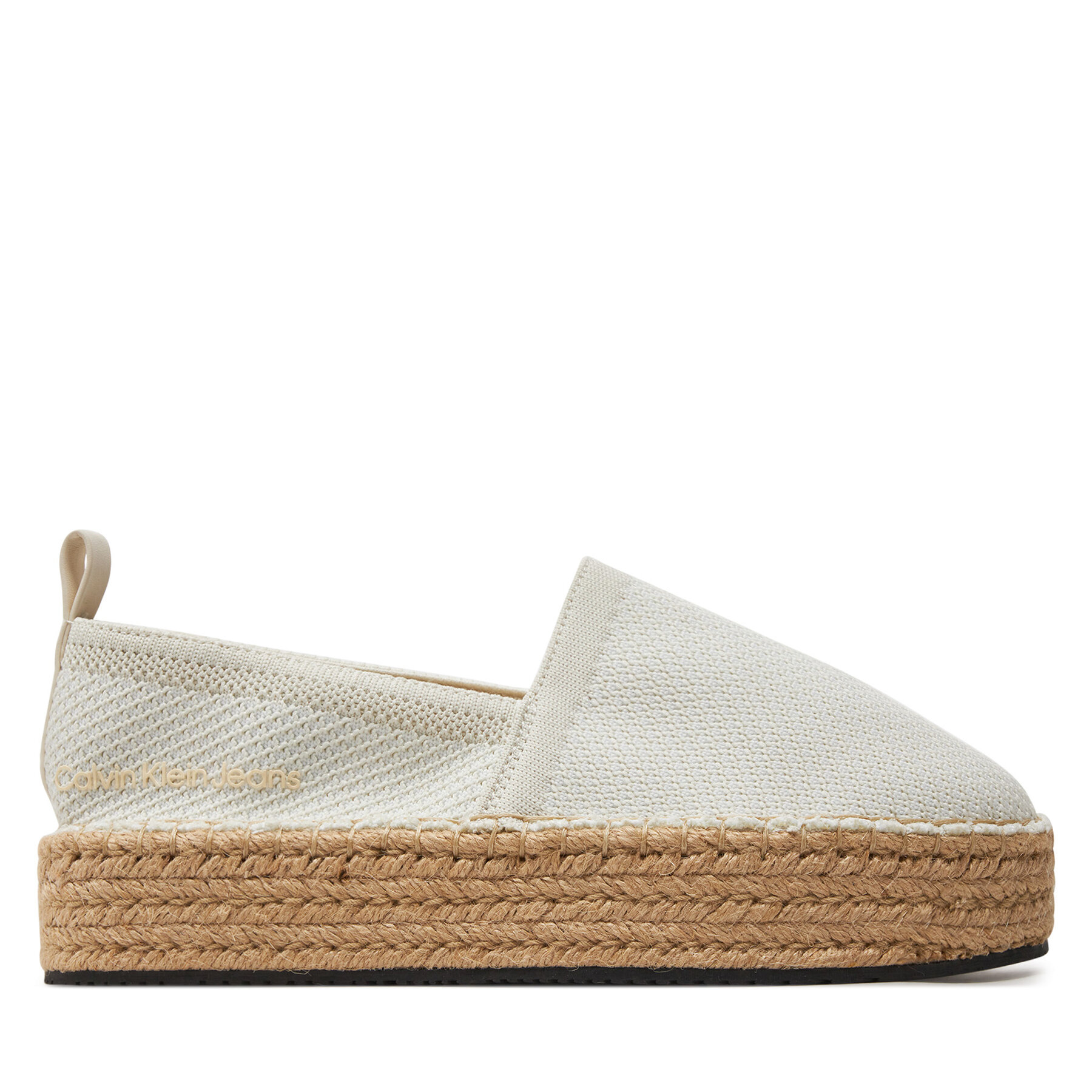 Espadrilky Calvin Klein Jeans Platform Espadrille Uc YW0YW01377 Écru