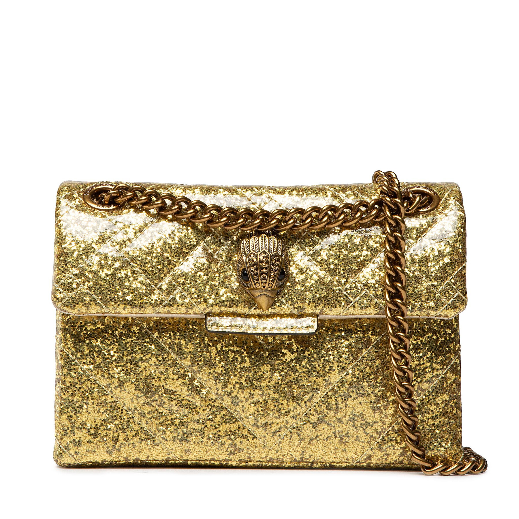 Geantă Kurt Geiger Gliter Mini Kensington 8664761999 Gold 8664761999 imagine super redus 2022