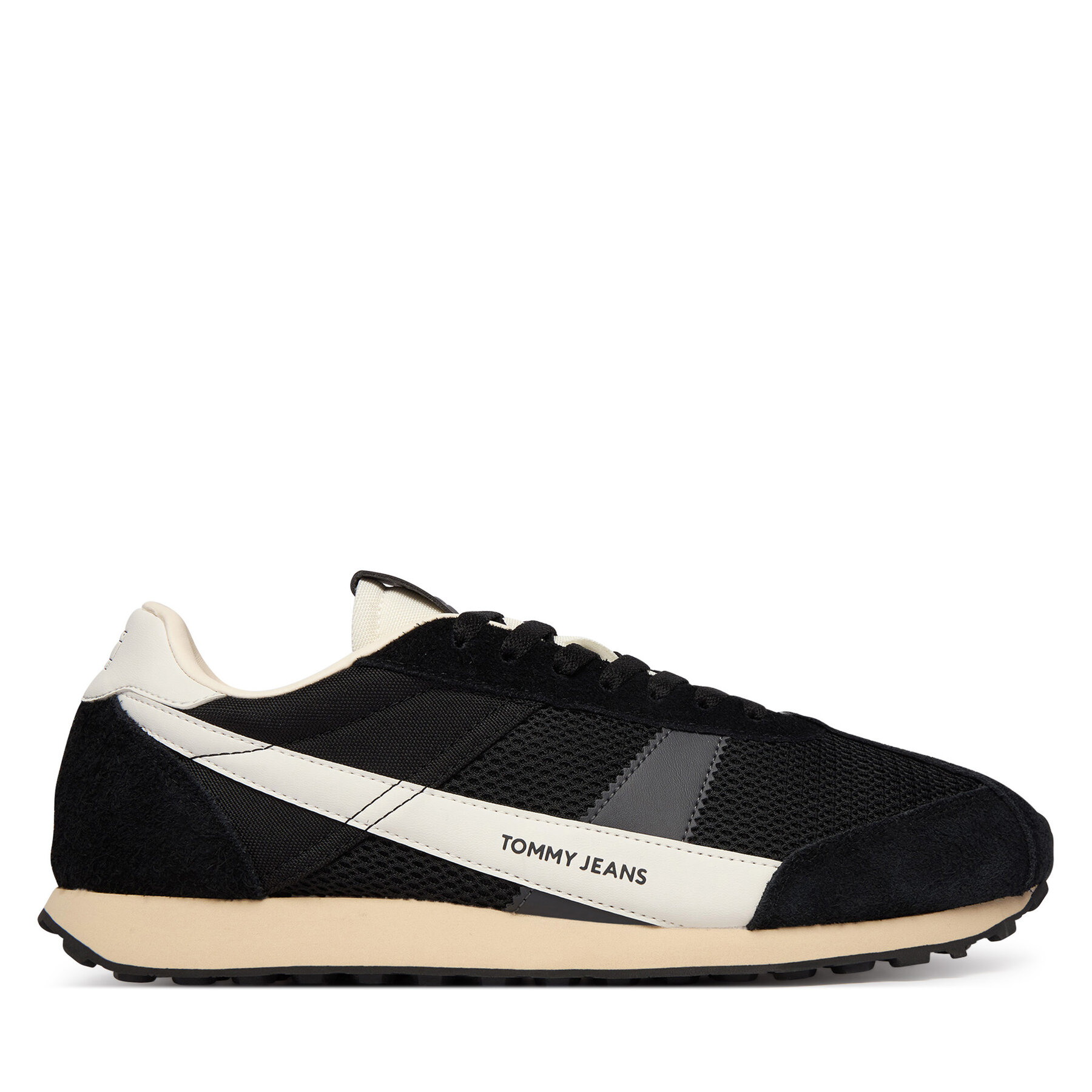 Tenisice Tommy Jeans Retro Runner Archive Open Mesh EM0EM01715 Crna