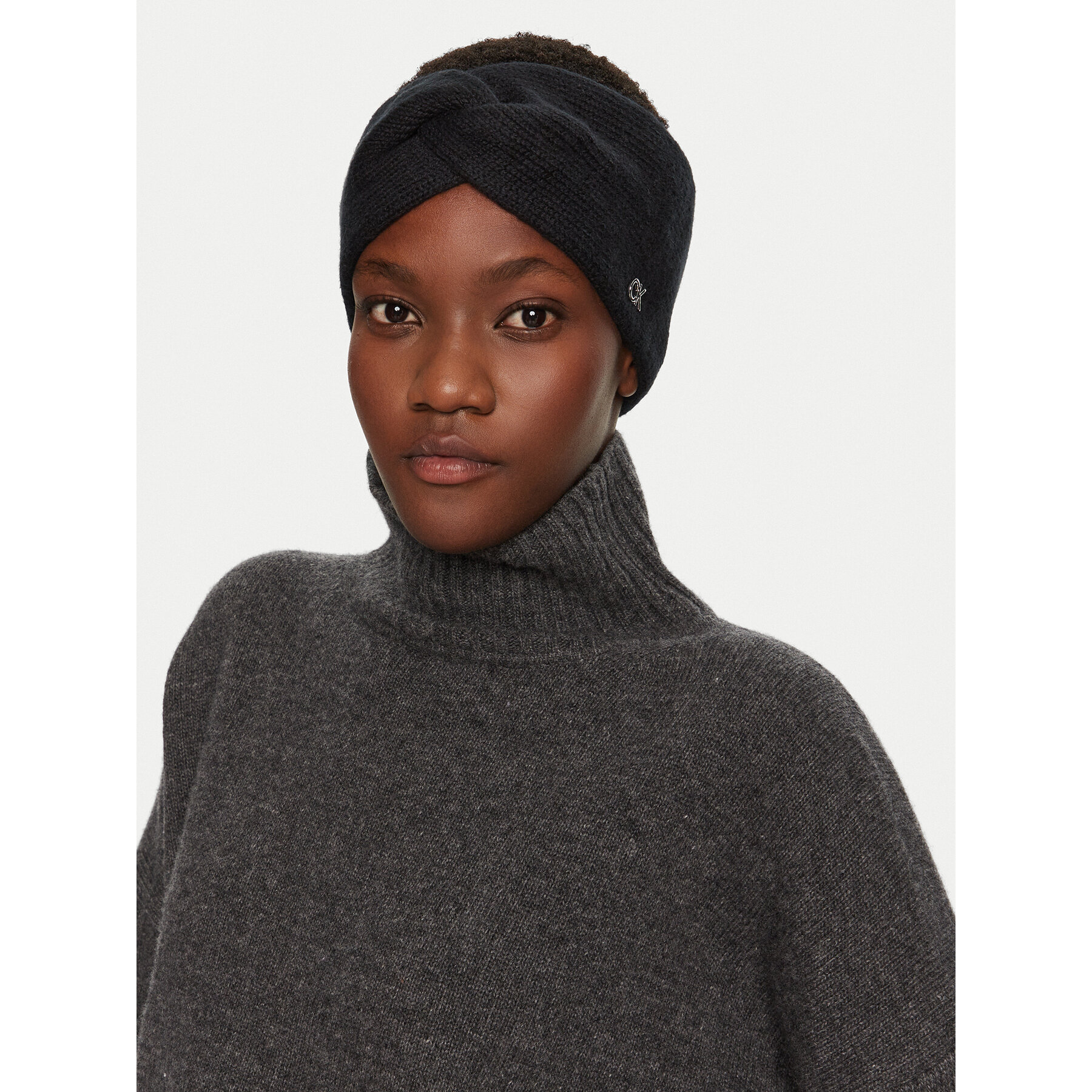 Sapka és fejkendő szett Calvin Klein K60K612622 Fekete