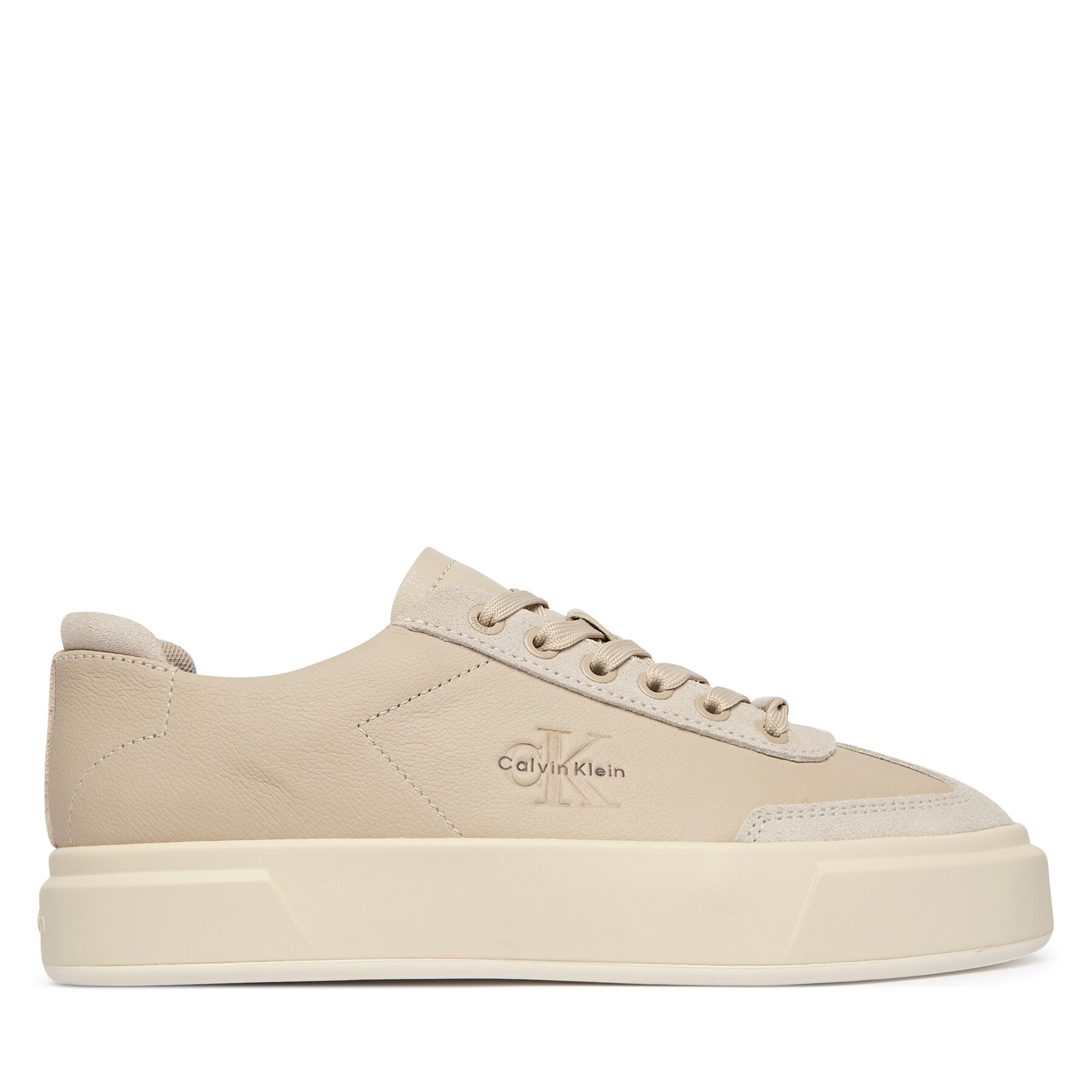 Сникърси Calvin Klein Basket Cups Lup Wt Lth Su HW0HW02984 Бежов