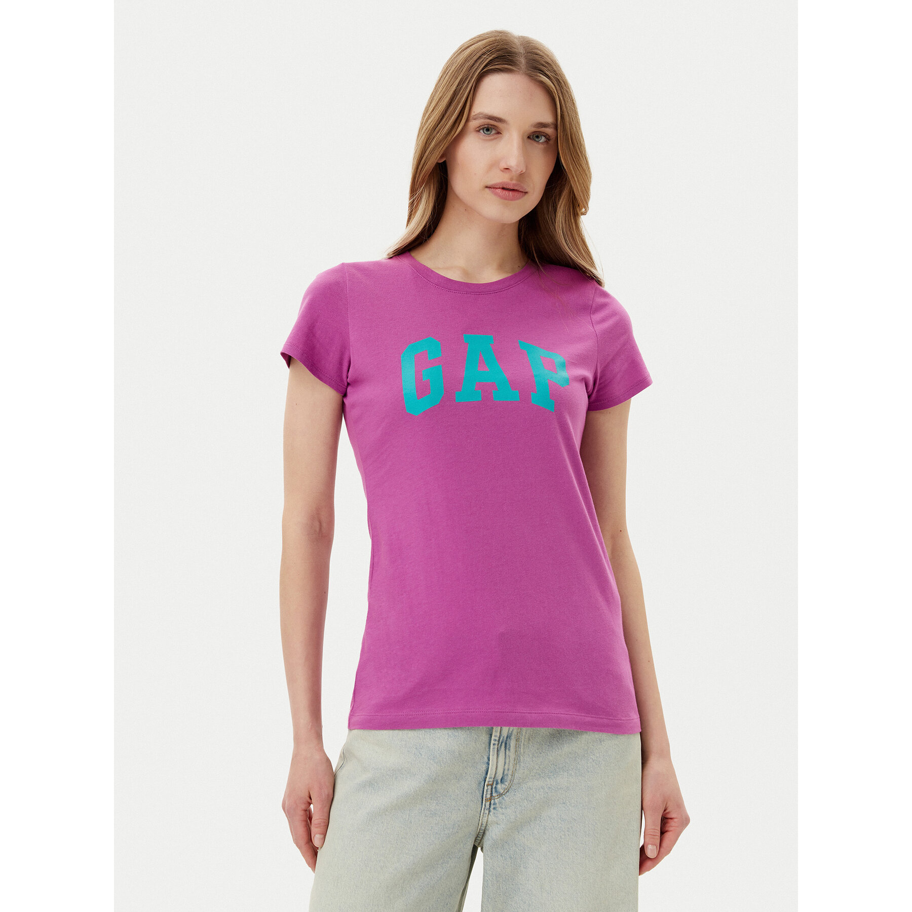 Gap T-Shirt 776775-07 Μωβ Regular Fit