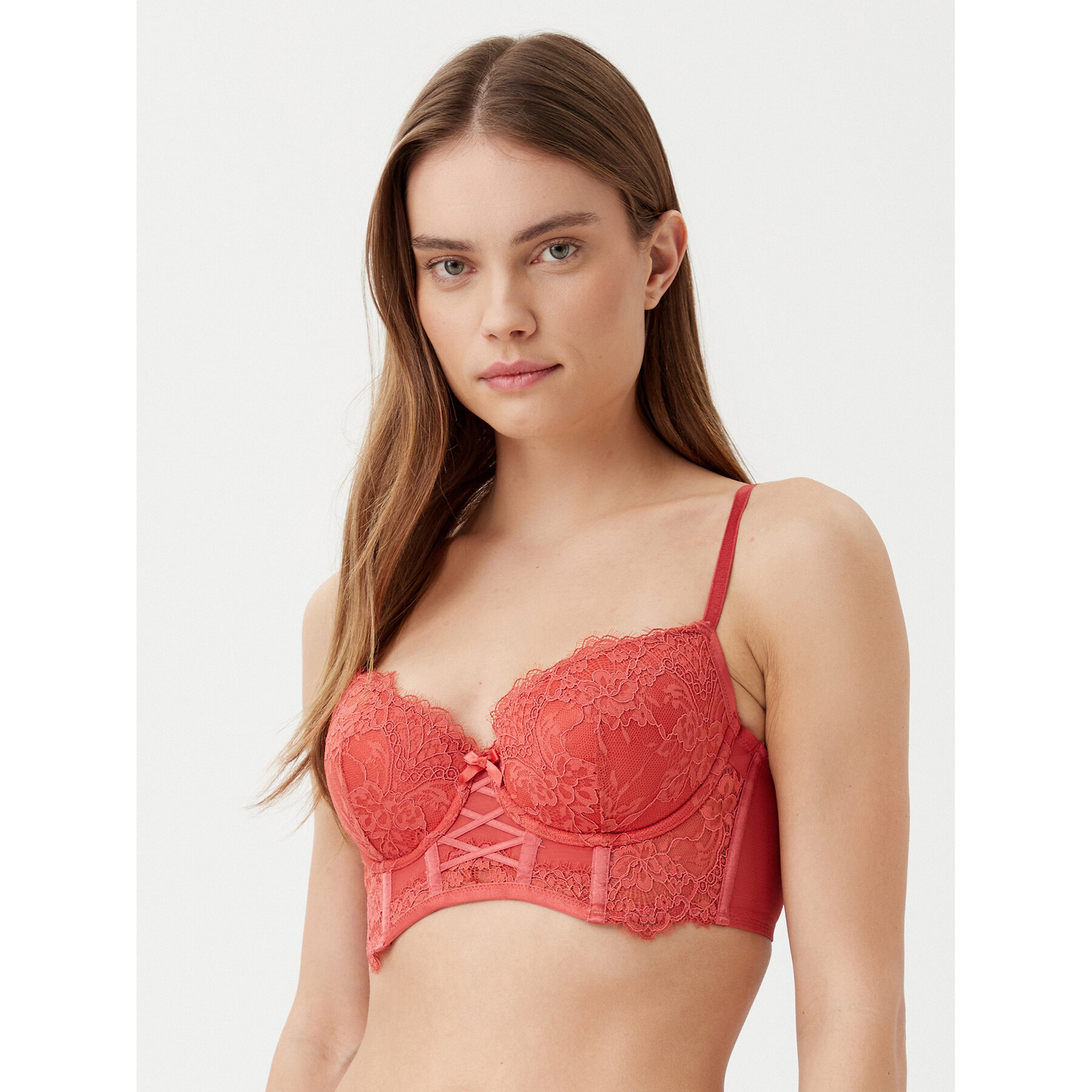 Hunkemöller Hunkemöller Σουτιέν Push-up Arabella 206386 Κόκκινο