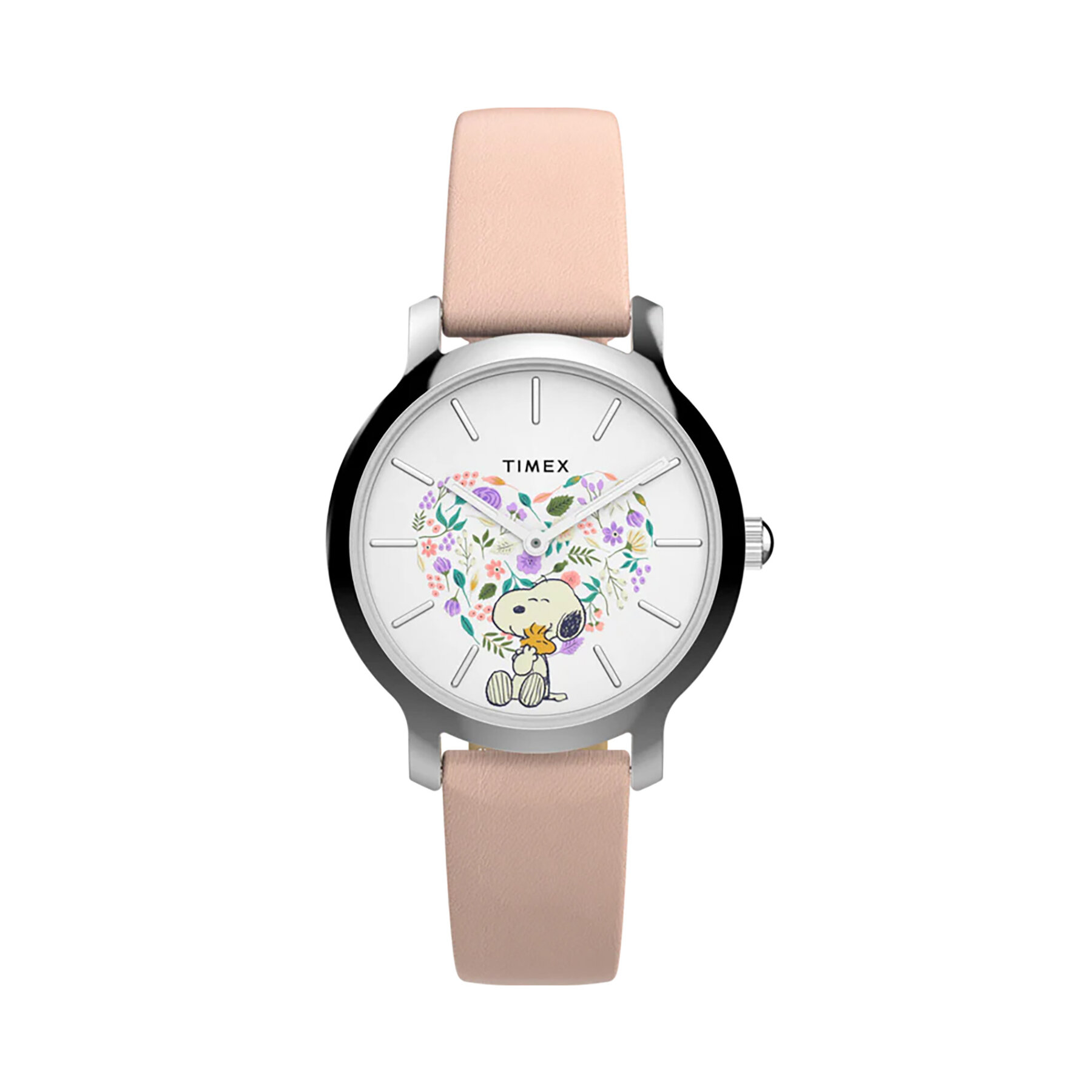 Timex Ρολόι Timex Timex x Peanuts® TW2W85100 Ασημί