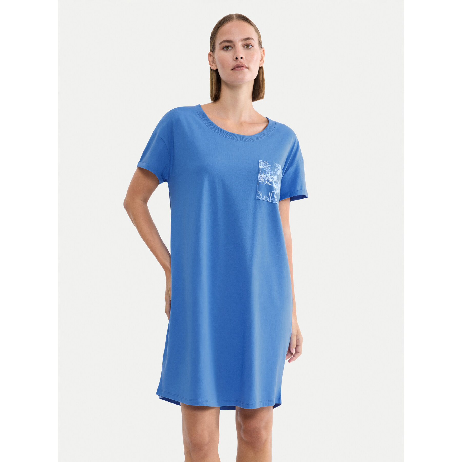 Triumph Nachthemd 10225066 Blau Regular Fit