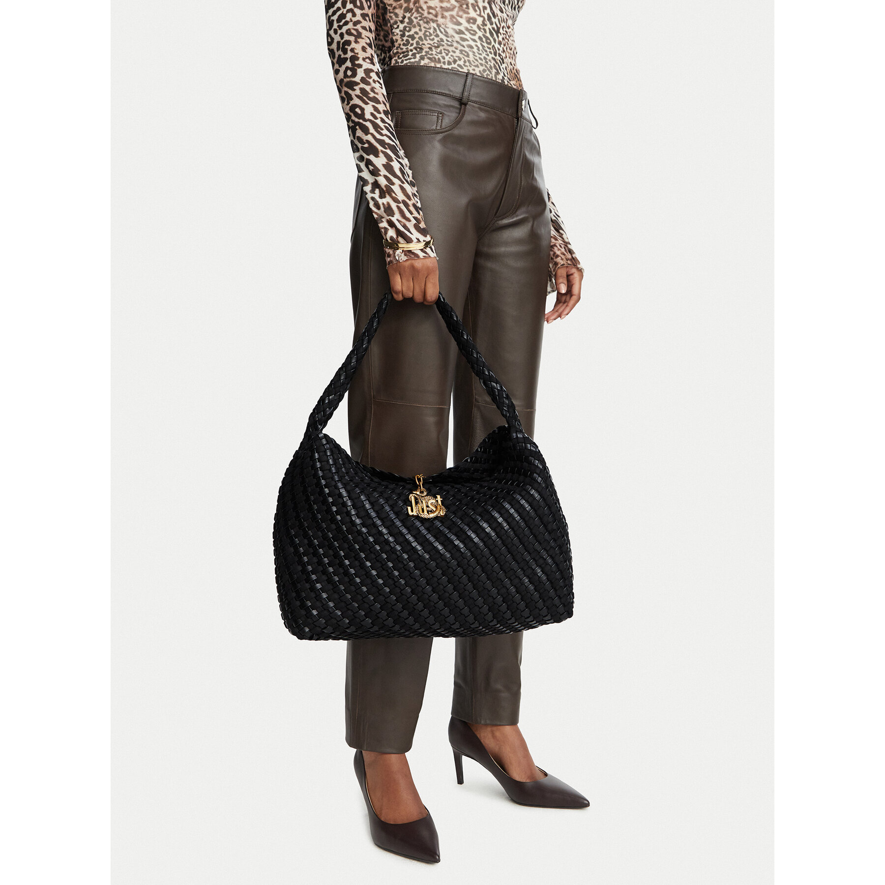 Дамска чанта Just Cavalli 81RA4BO1 ZSE81 Черен