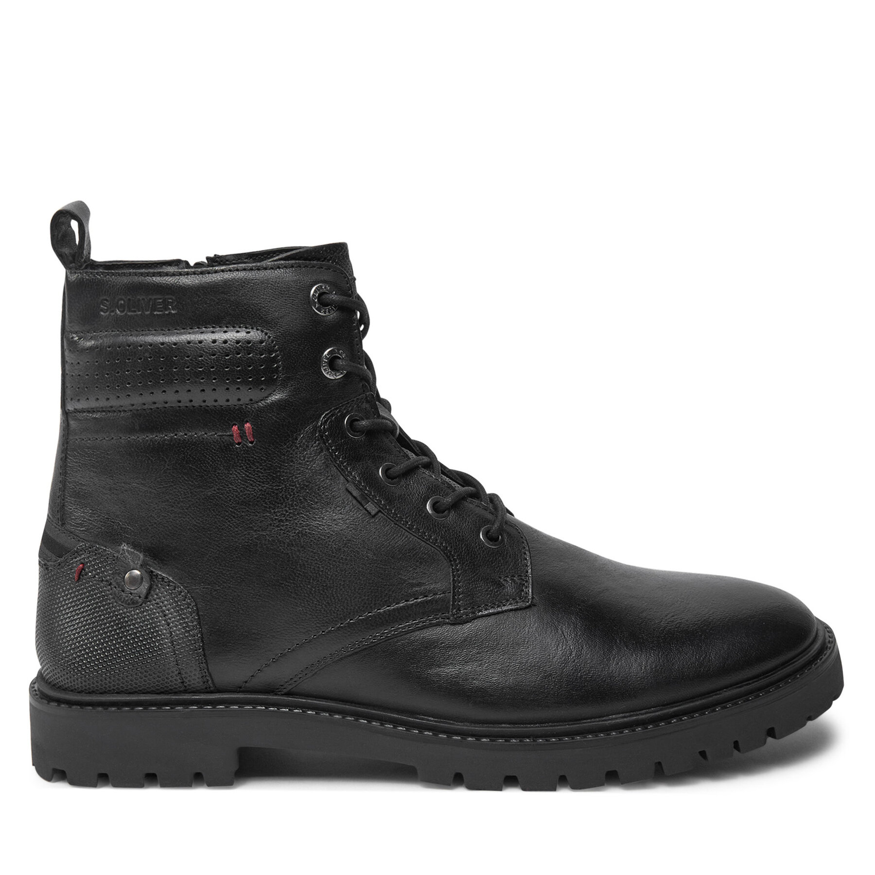 Herren Schnürschuhe s.Oliver, Schuhgröße 44, Schwarz, 5-15220-43