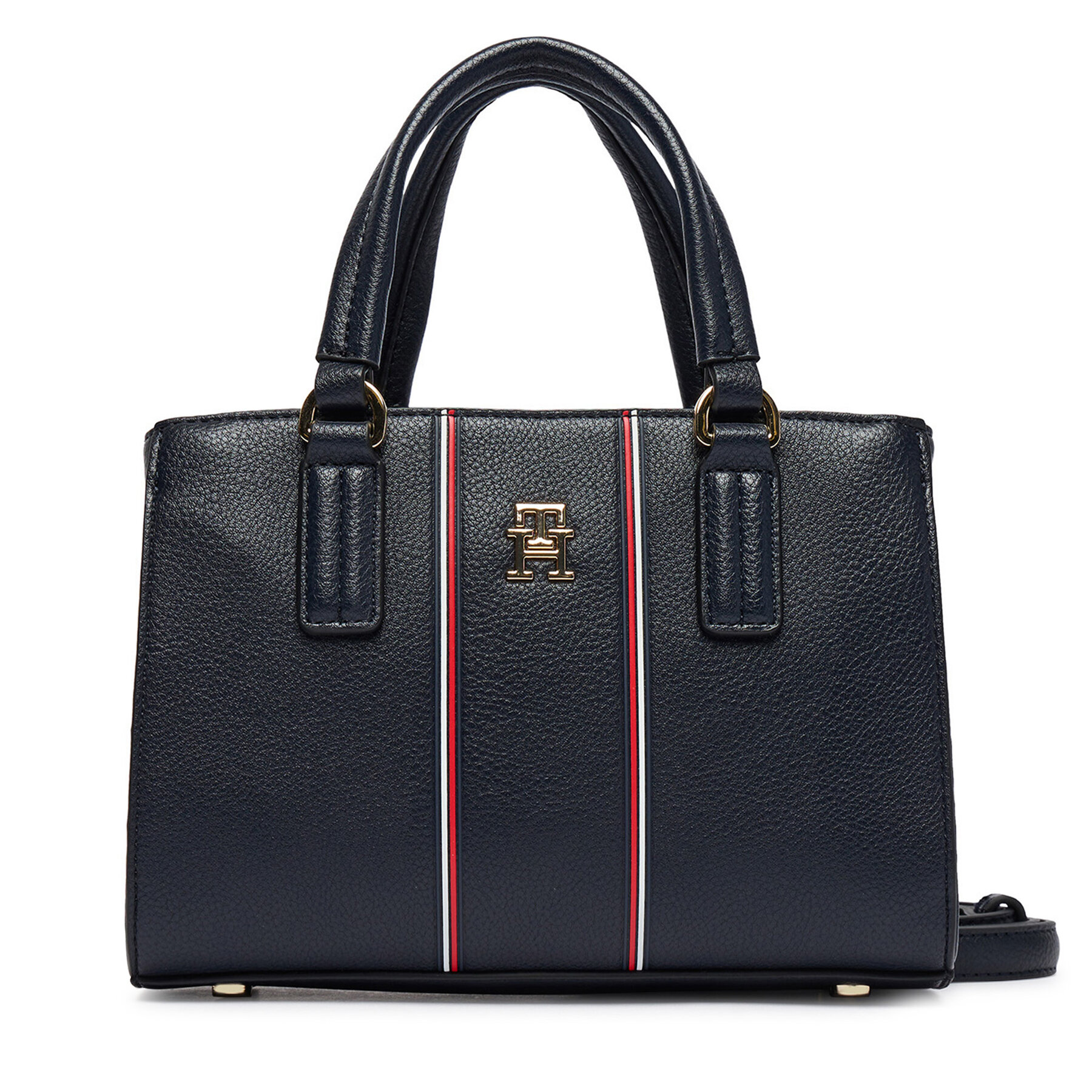 Geantă Tommy Hilfiger Th Daily Mini Tote Corp AW0AW18642 Bleumarin