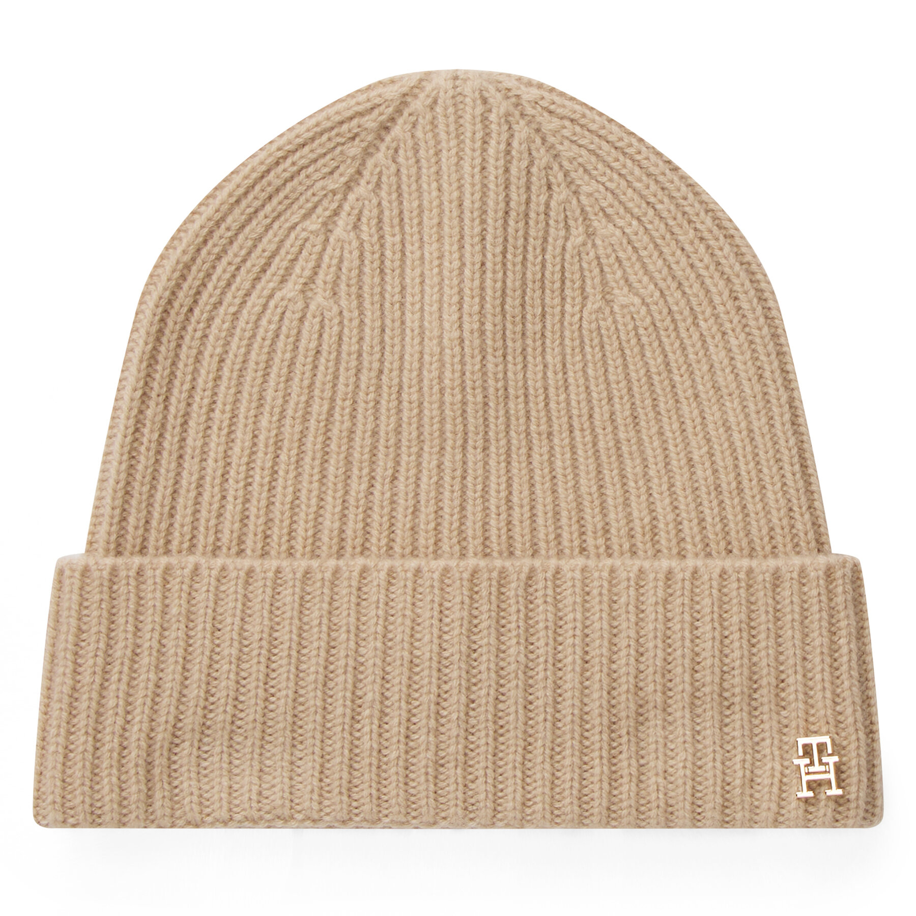 Шапка Tommy Hilfiger Th Cashmere AW0AW17772 Бежов