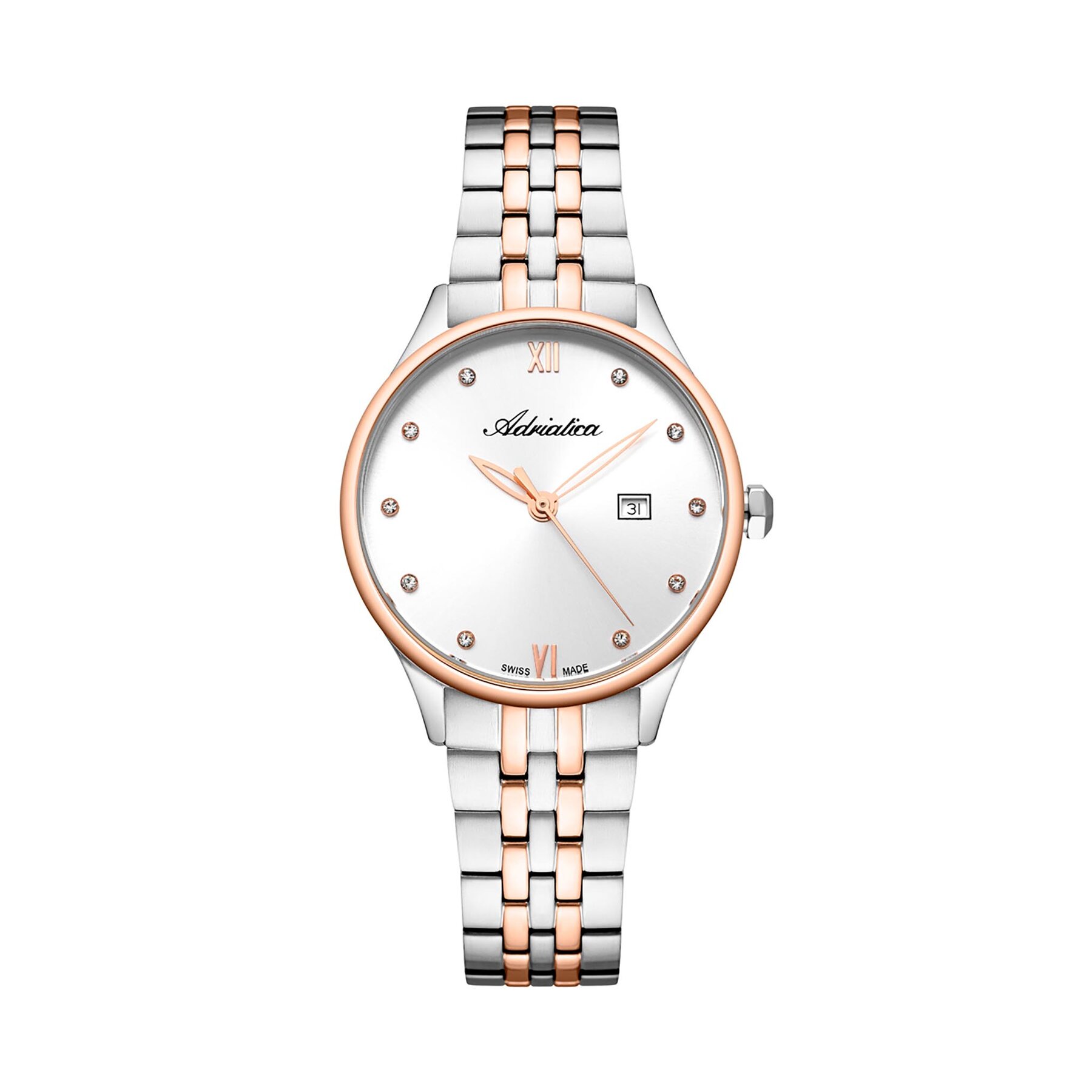 

Годинник Adriatica A3547.R183Q Rose Gold/Silver, Срібний
