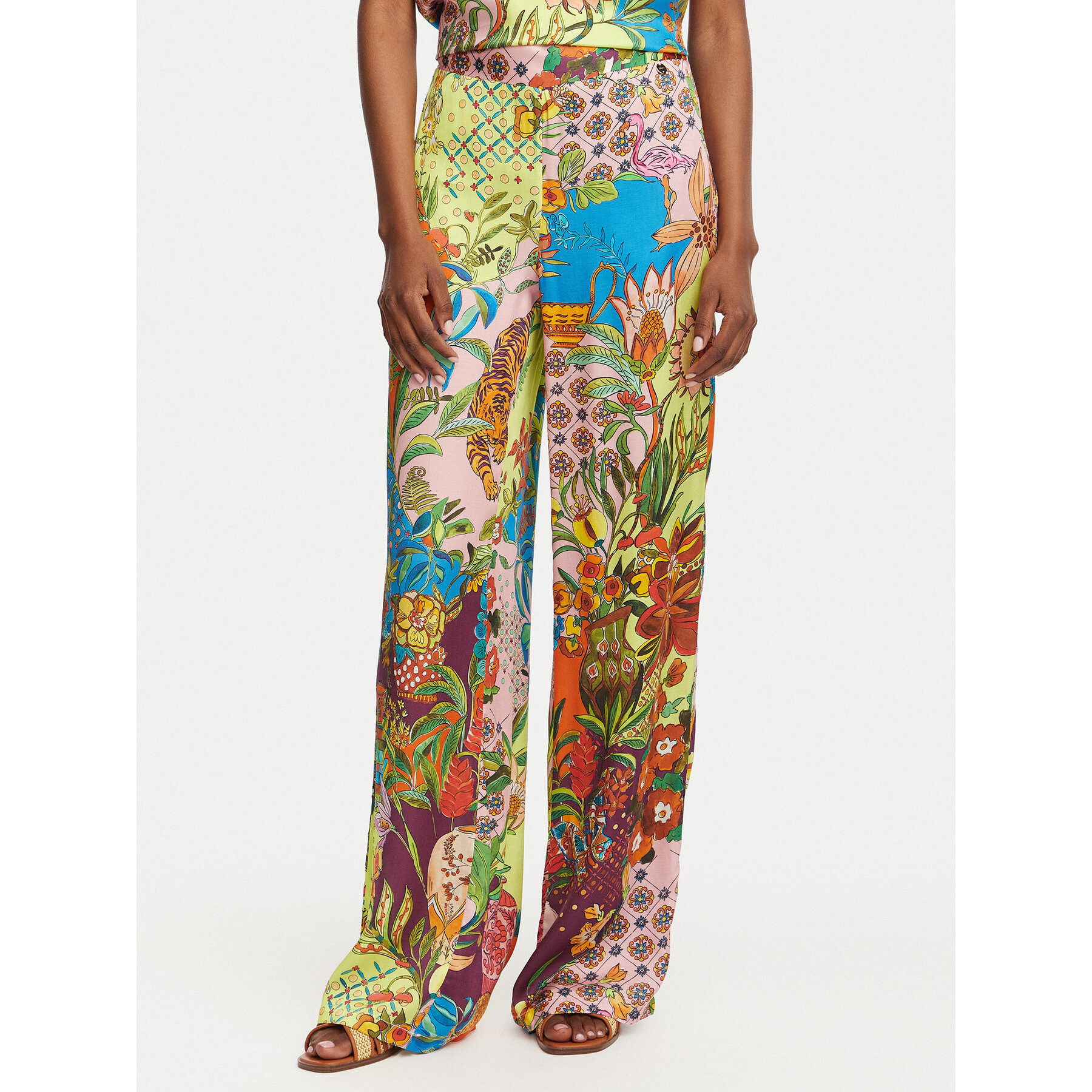 Liu Jo Stoffhose WA6484 T473A Bunt Relaxed Fit