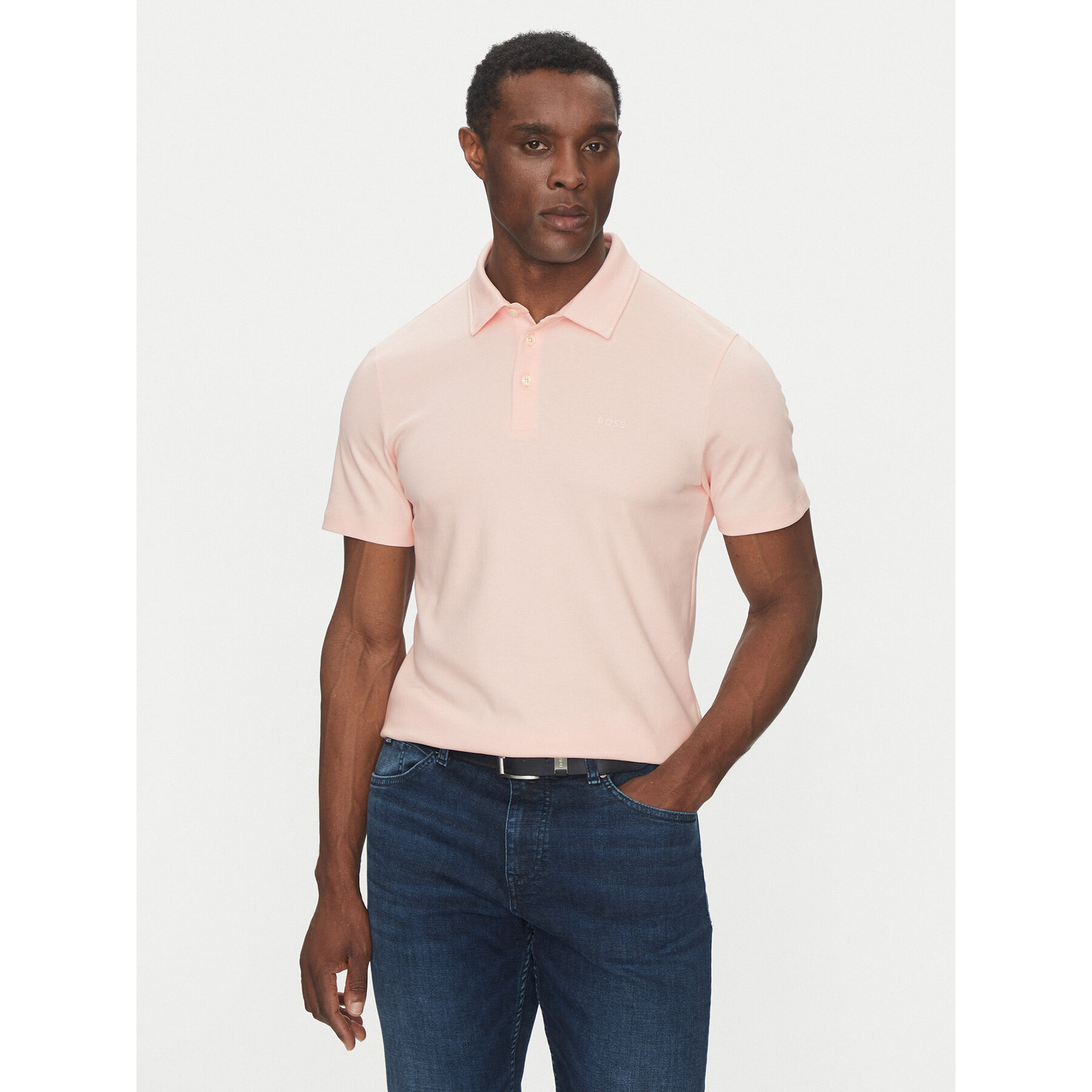 BOSS Polo majica Palosh 30 50471335 Roza Slim Fit