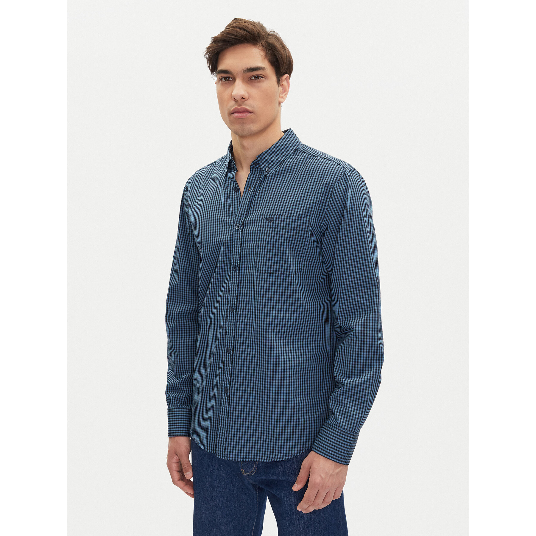 Mustang Hemd Chester 1016241 Blau Regular Fit