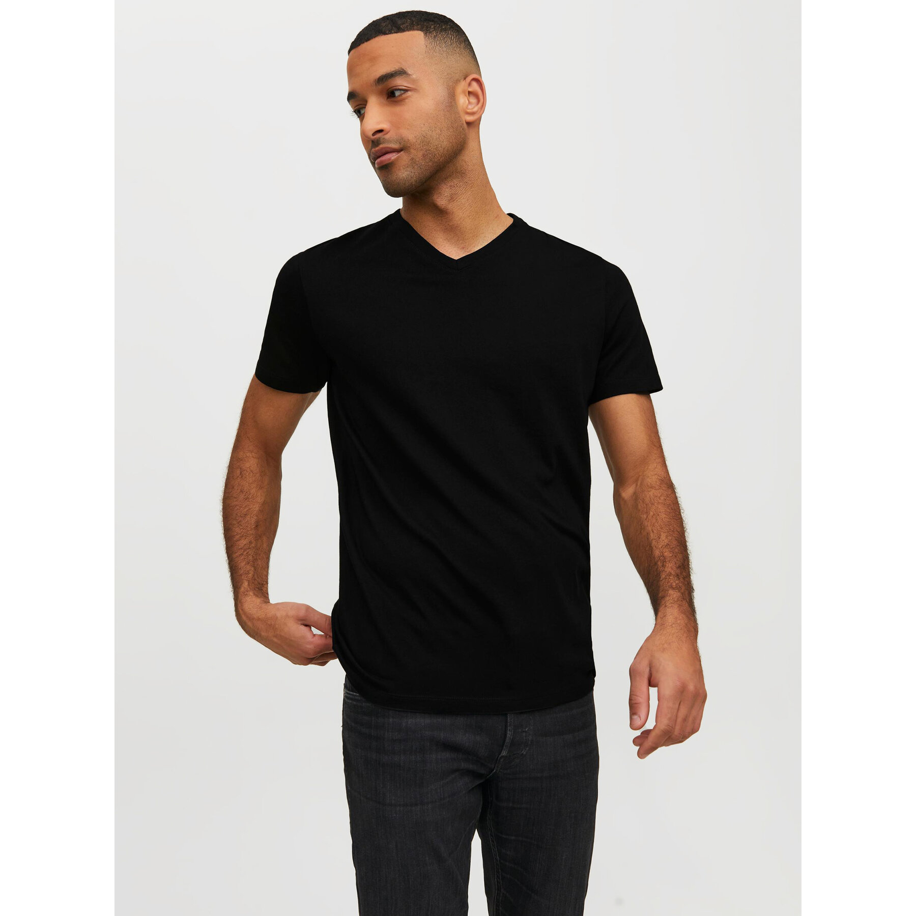 Jack & Jones Póló Basic 12156102 Fekete Standard Fit