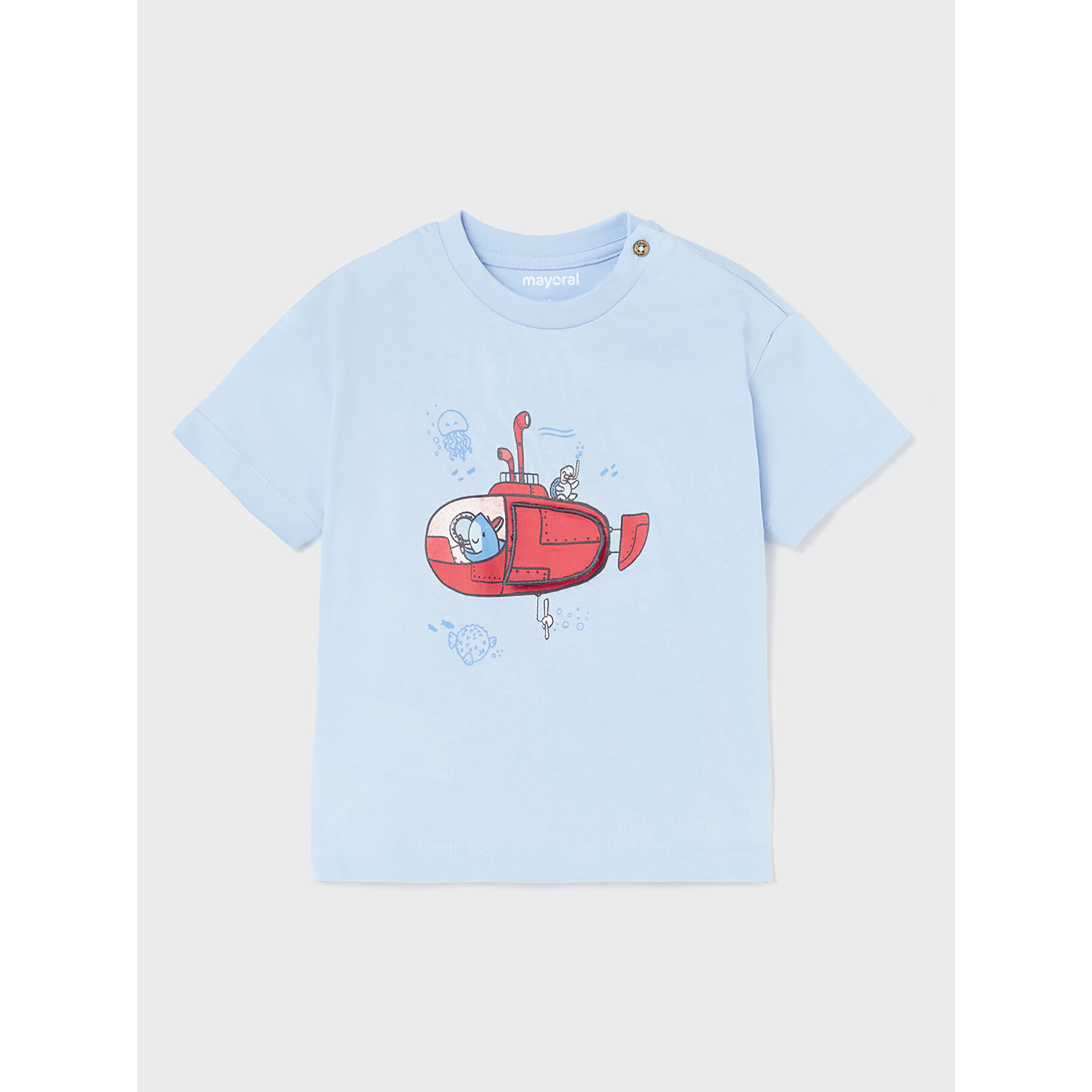 Mayoral T-Shirt 1029 Γαλάζιο Regular Fit