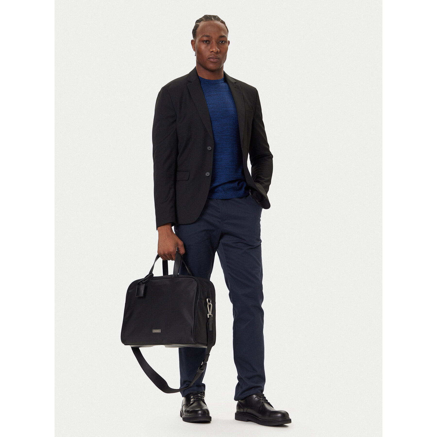 Laptoptáska Calvin Klein Sleek Large Commuter LV04D3144G Fekete