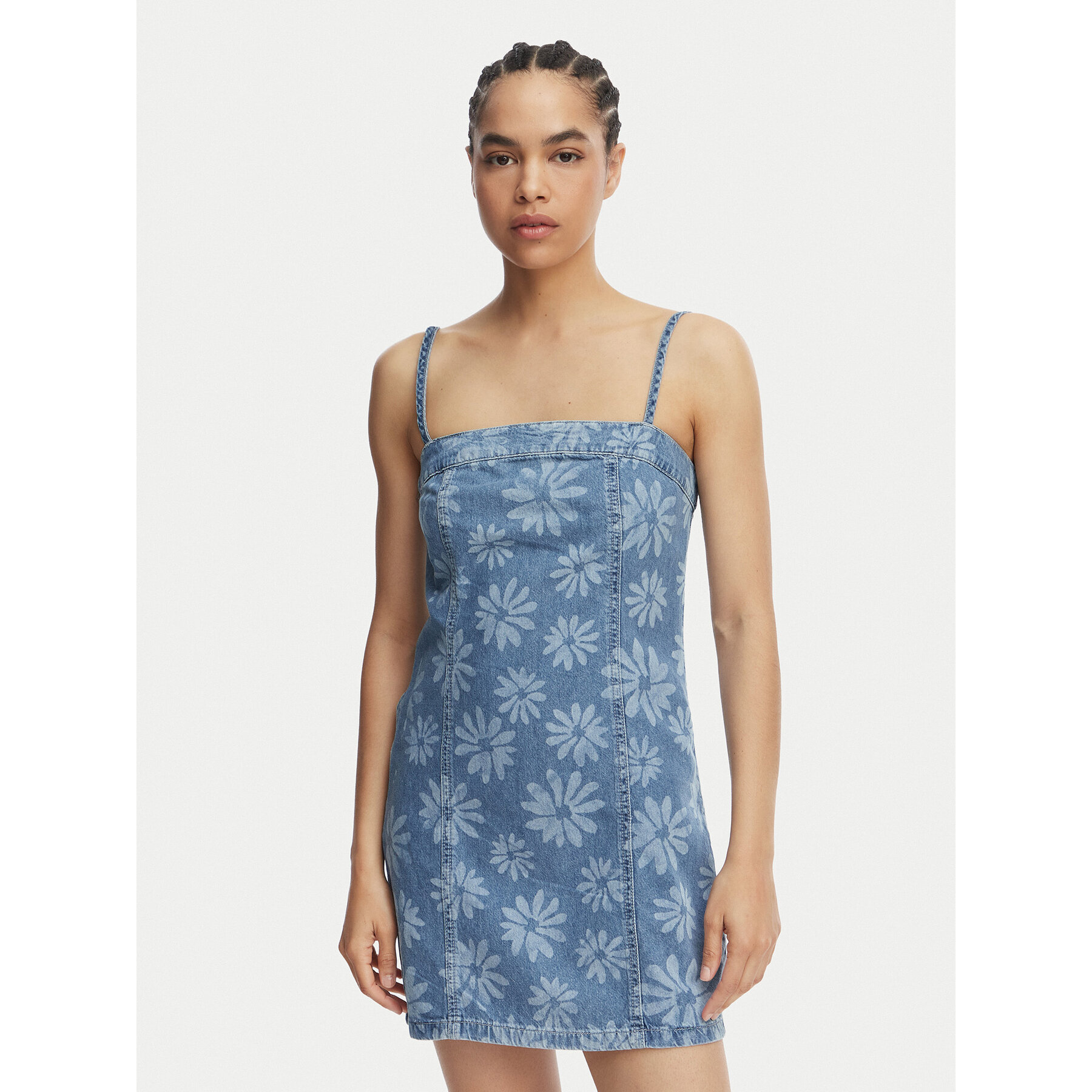 Roxy Jeanskleid Dreamy Daze ERJDD03011 Blau Regular Fit