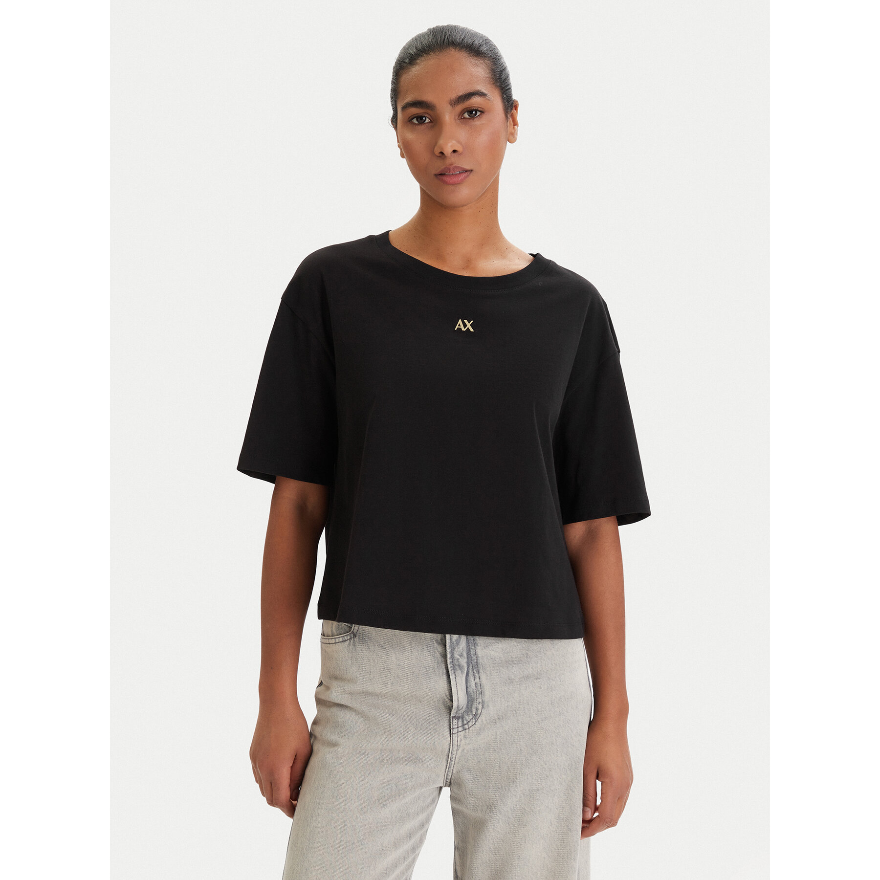 Armani Exchange Majica XW001836 AF10356 UC001 Črna Regular Fit