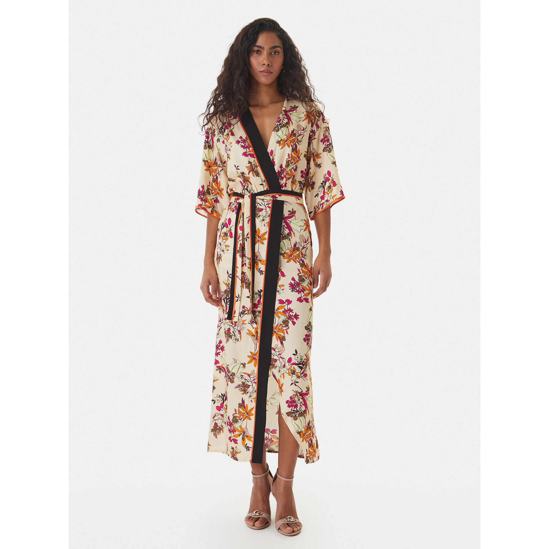 Simona Corsellini Sommerkleid P26CPAB01901 Écru