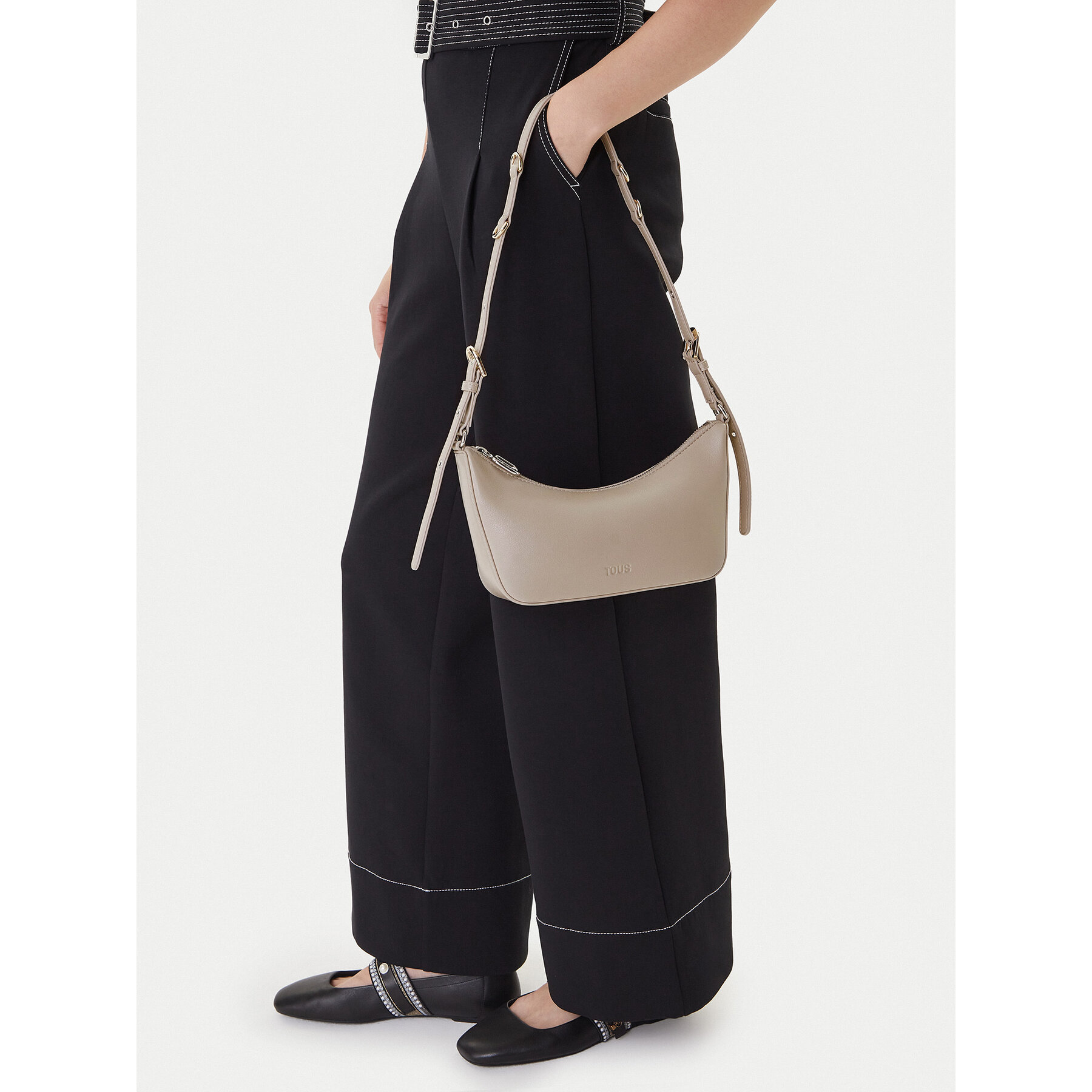 Borsetta TOUS City 2002303143 Beige