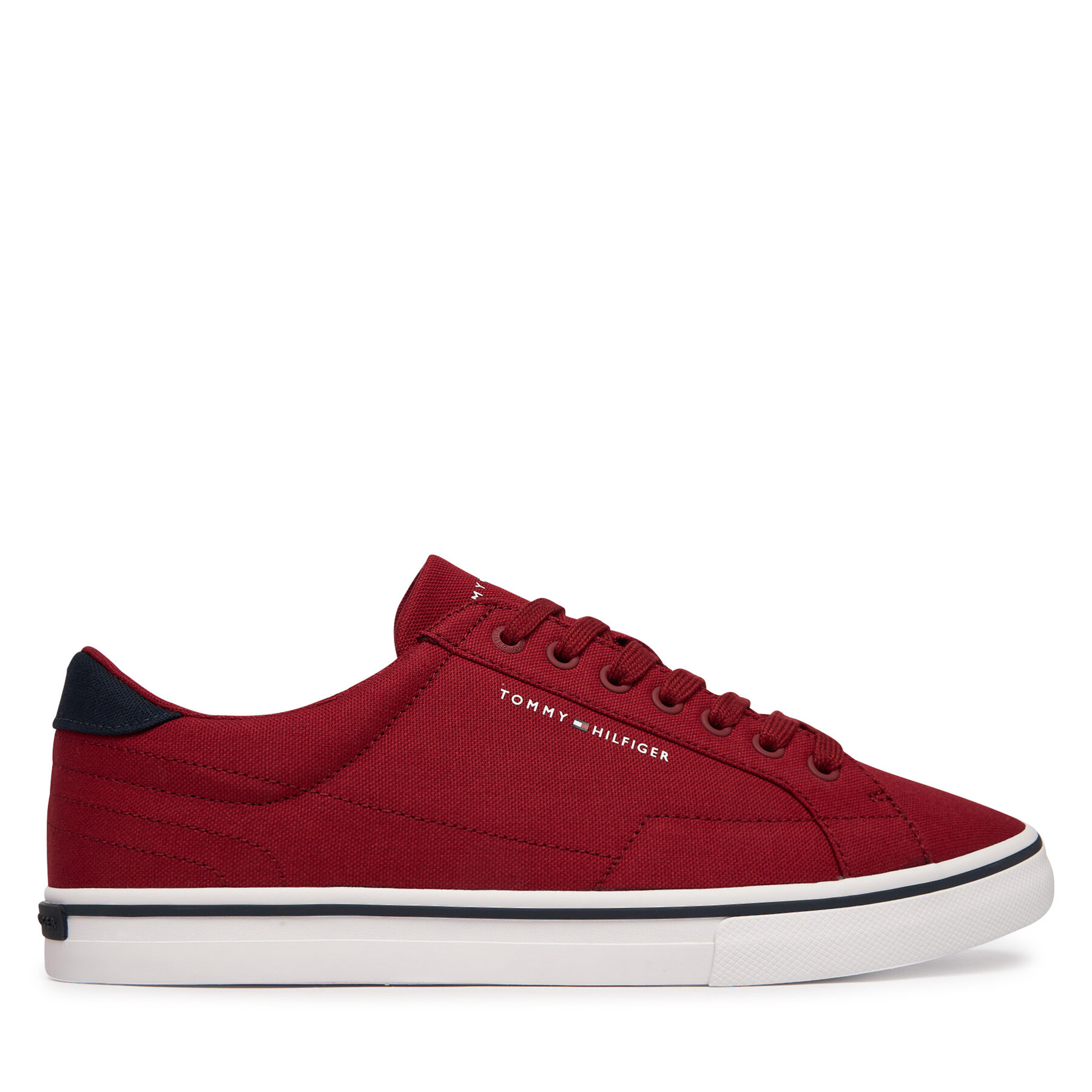 Teniszcipő Tommy Hilfiger Vulc Core Long Lace FM0FM05688 Bordó