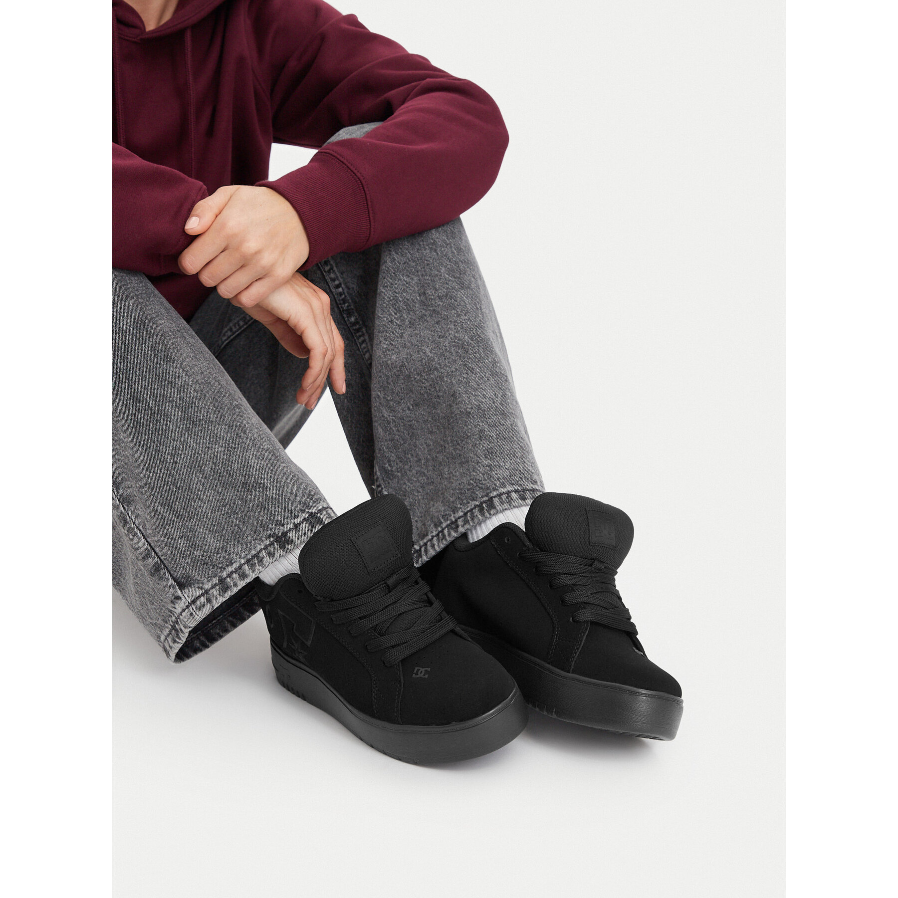 Tenisice DC Shoes EO-COURT GRAFFIK PLATFORM DC02422002 Crna