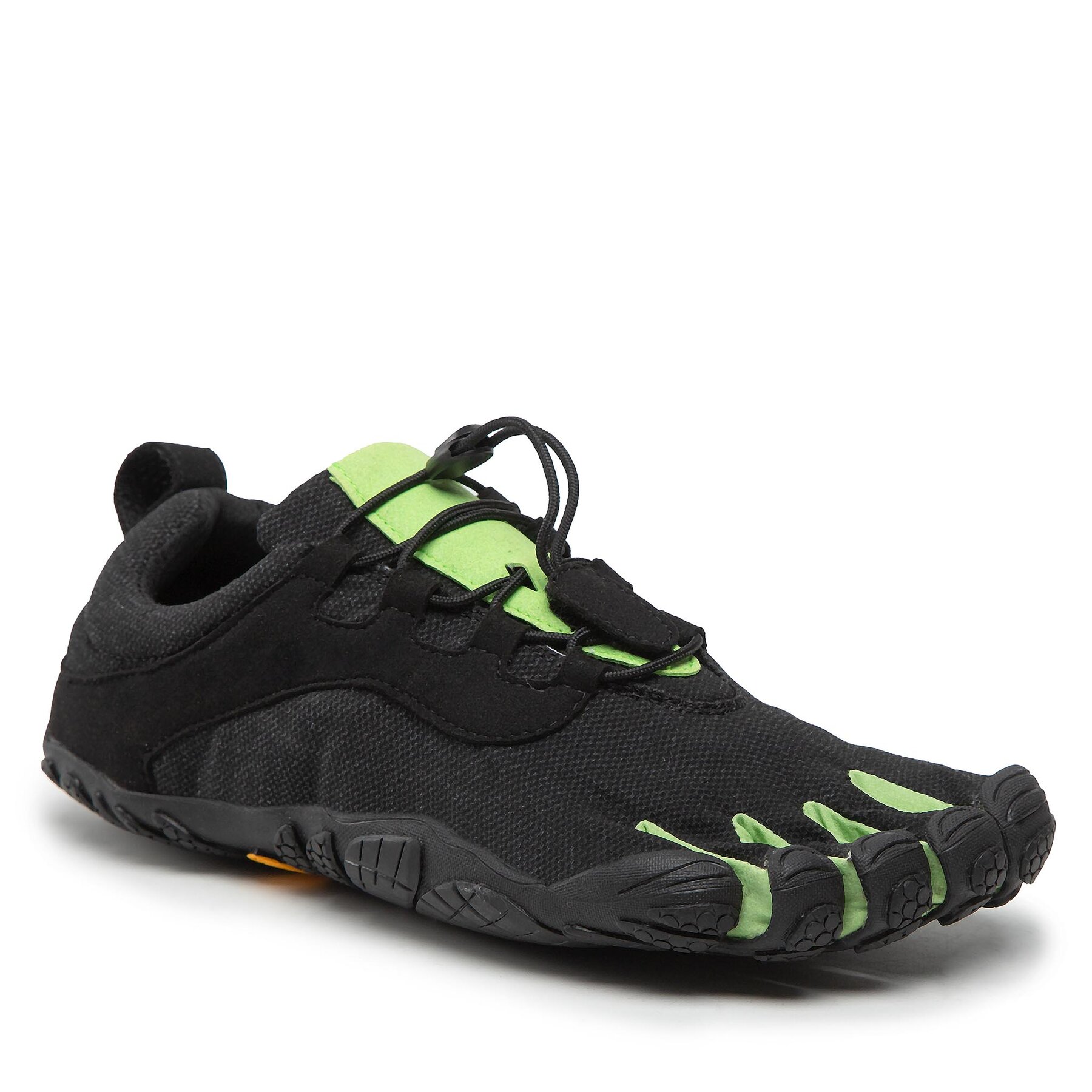 Pantofi Vibram Fivefingers V-Run Retro 21M8002 Black/Green/Black 21M8002 imagine super redus 2022