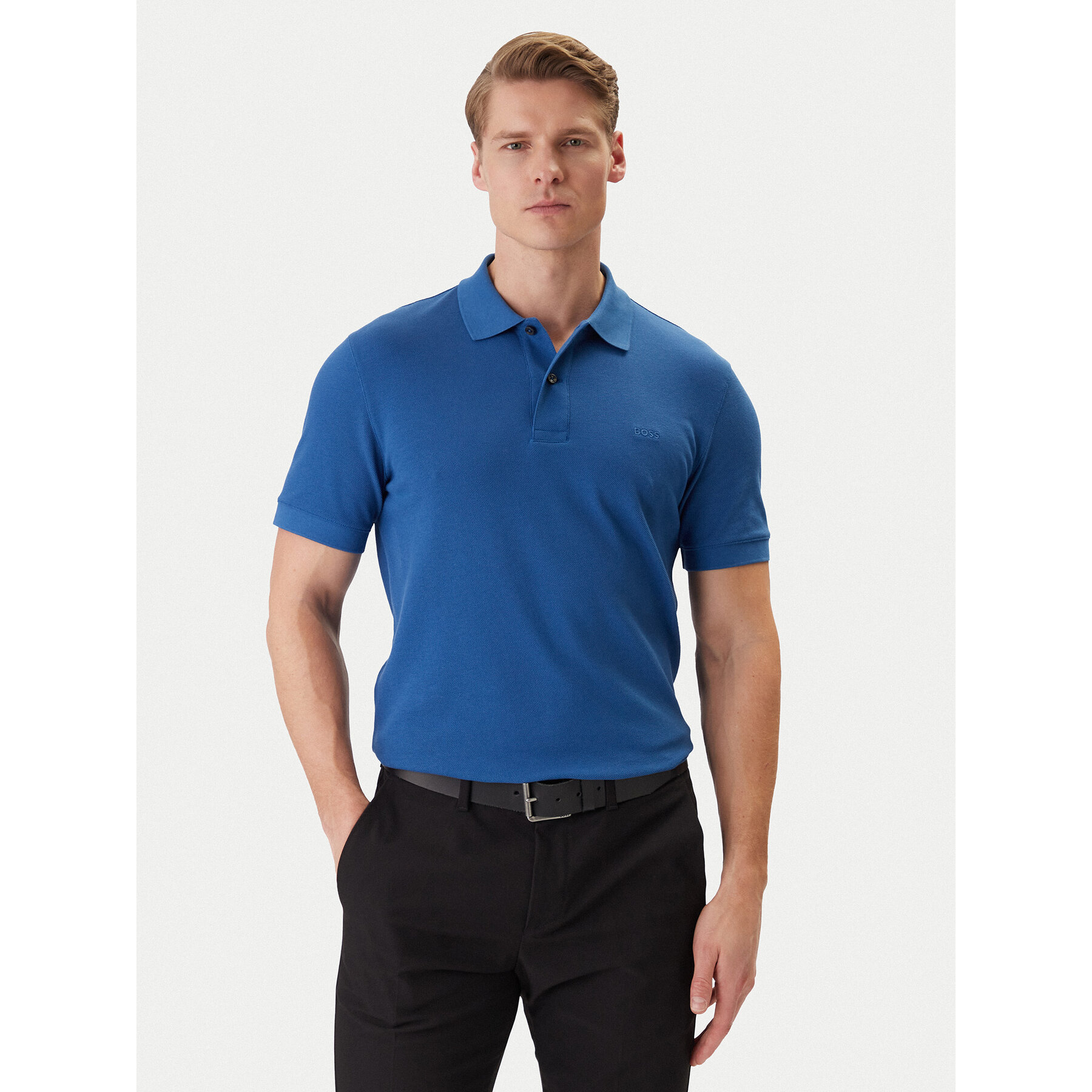 BOSS Poloshirt Pallas 50553564 Blau Regular Fit