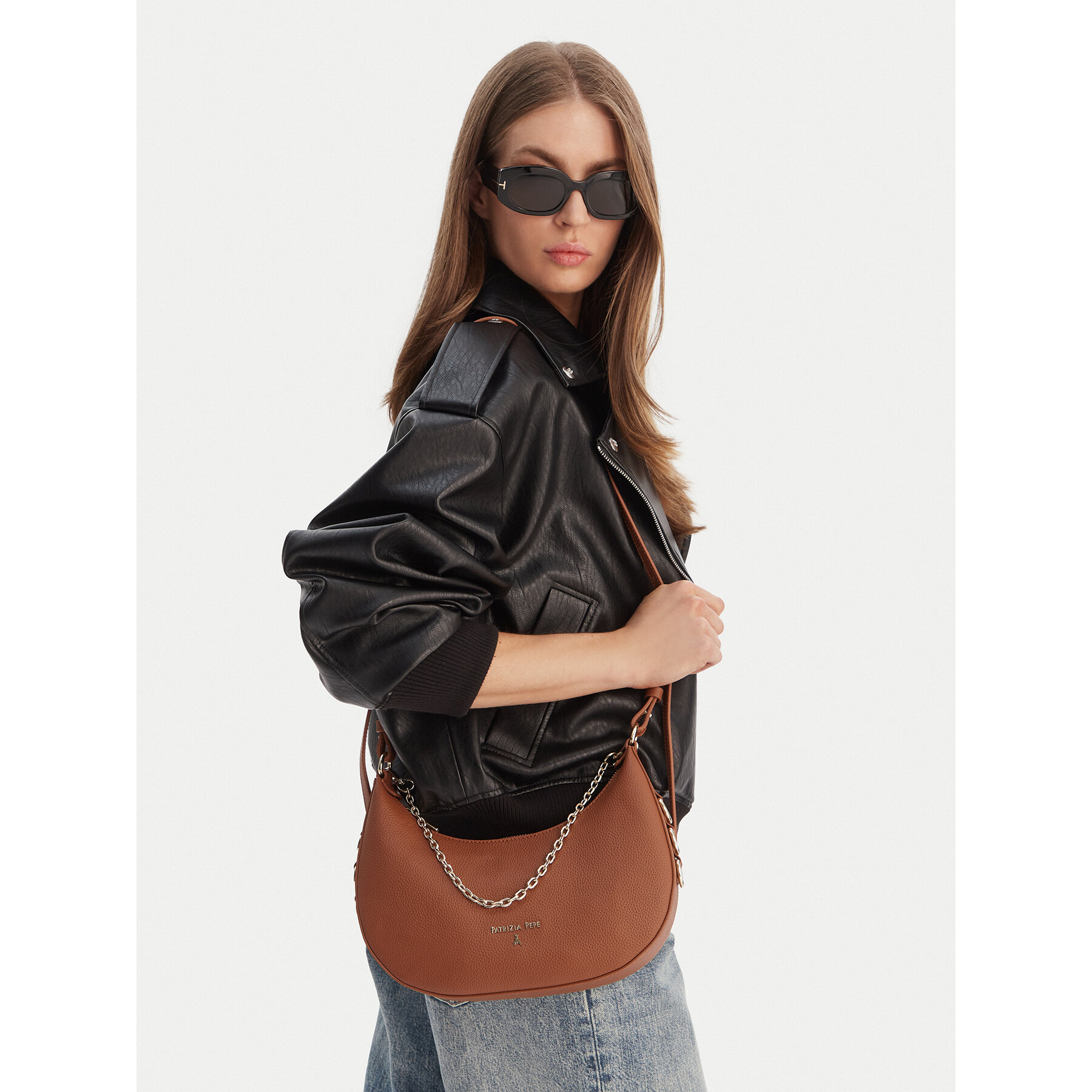Torbica Patrizia Pepe 8B0310/L001-B111 Smeđa