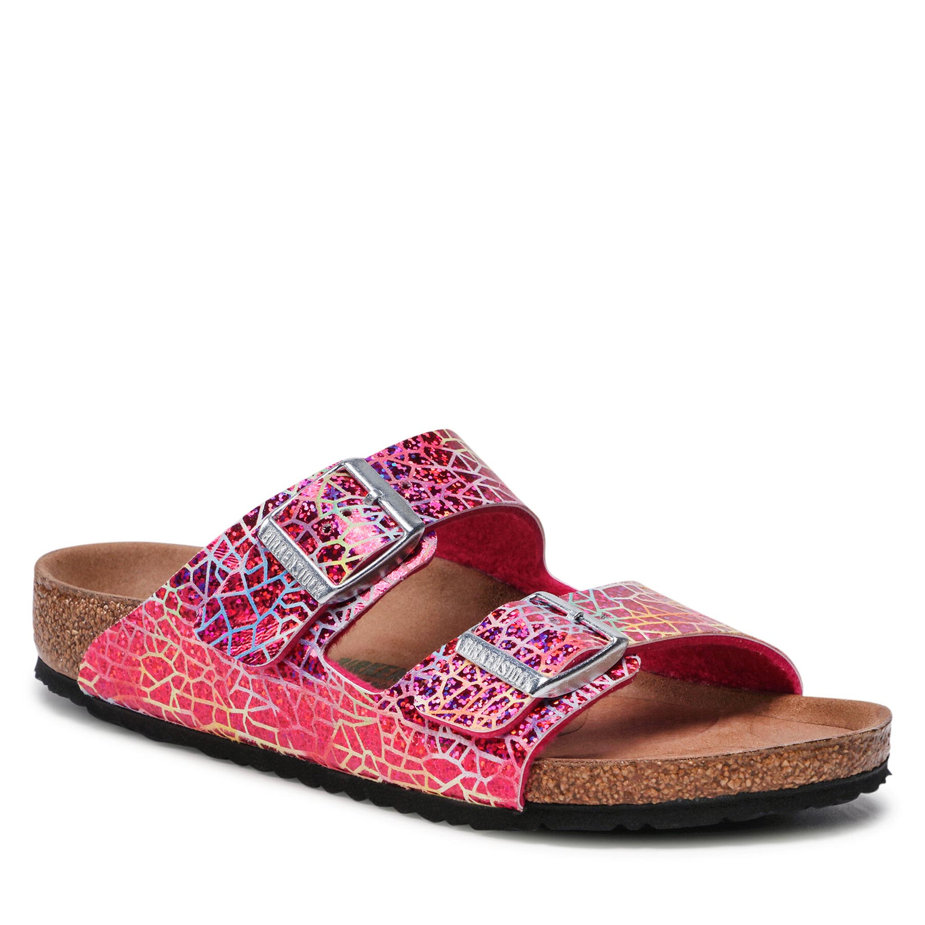 Papucs Birkenstock Arizona Kids 1022191 M Flshy Hologram Pink