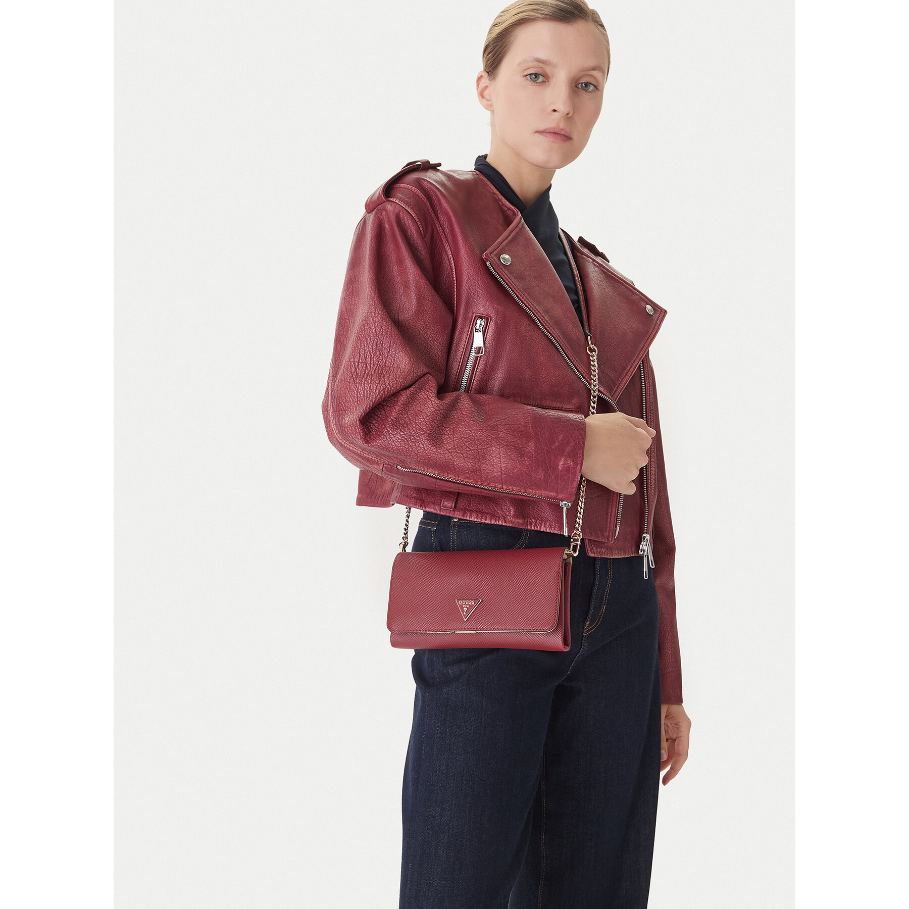 Geantă Guess Noelle II Mini HWZG96 72750 Roșu