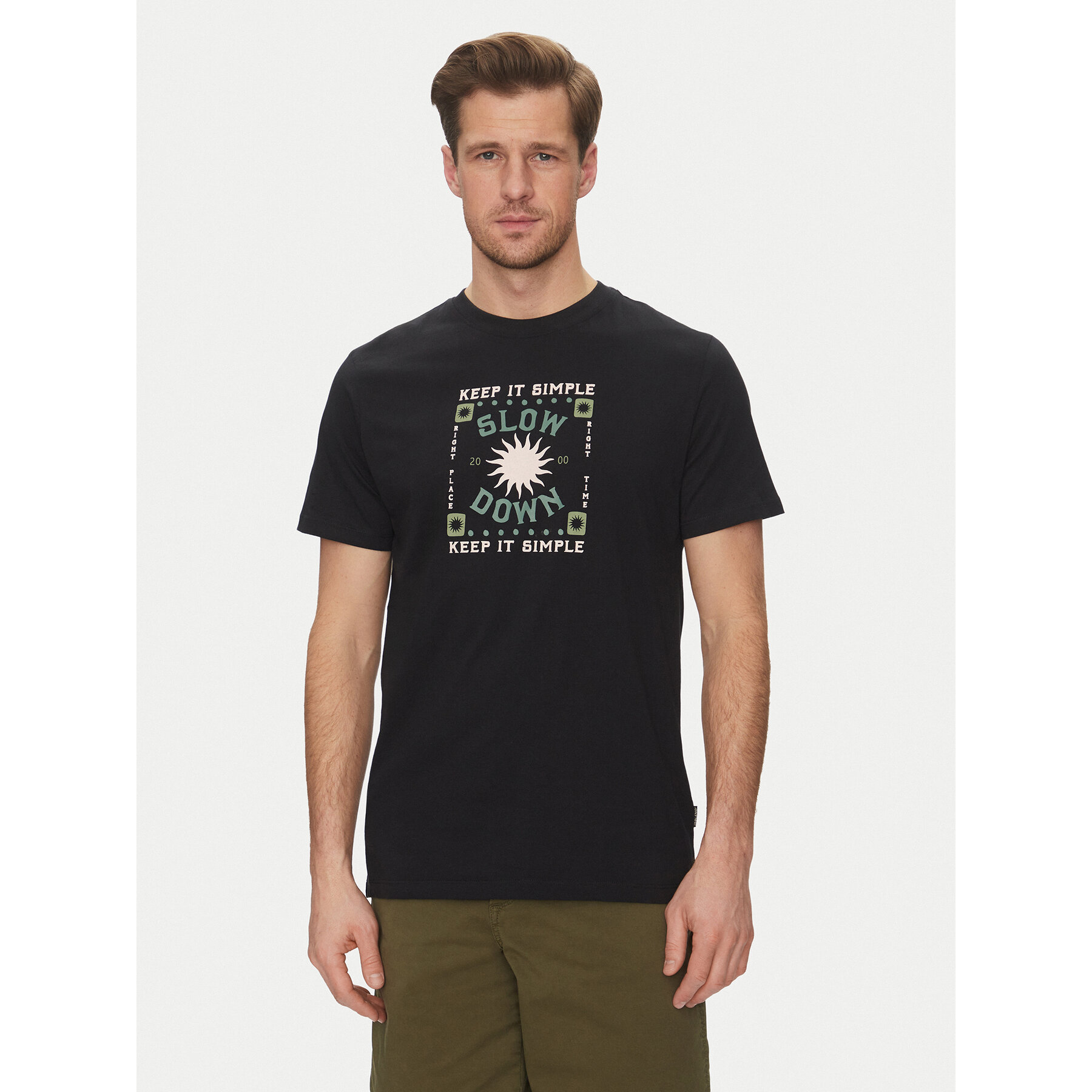 Blend T-Shirt 20718311 Μαύρο Regular Fit