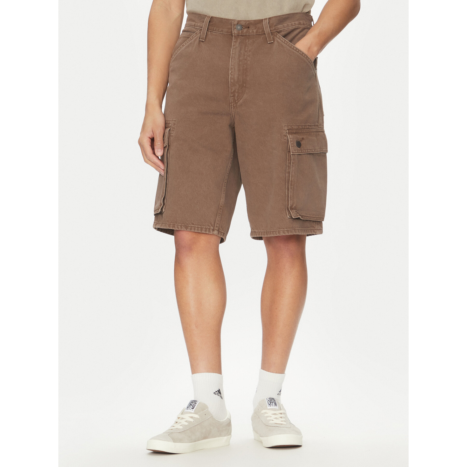 Levi's® Jeansshorts 478™ 001GU-0003 Braun Baggy Fit
