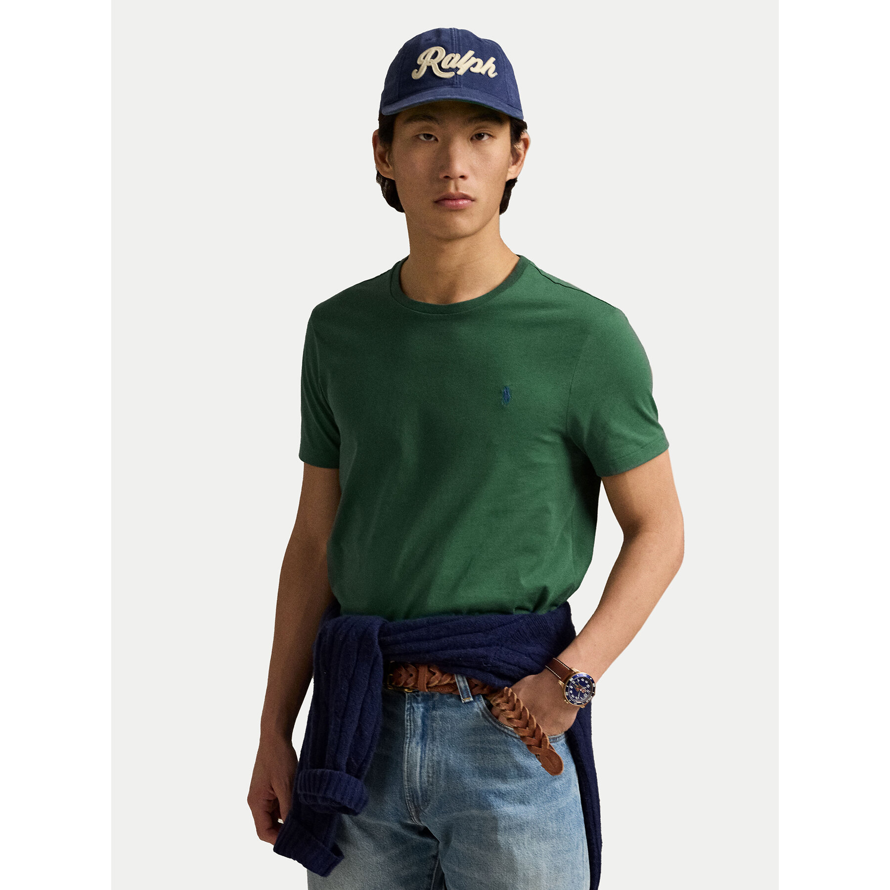 Polo Ralph Lauren Camiseta 710671438425 Verde Custom Slim Fit