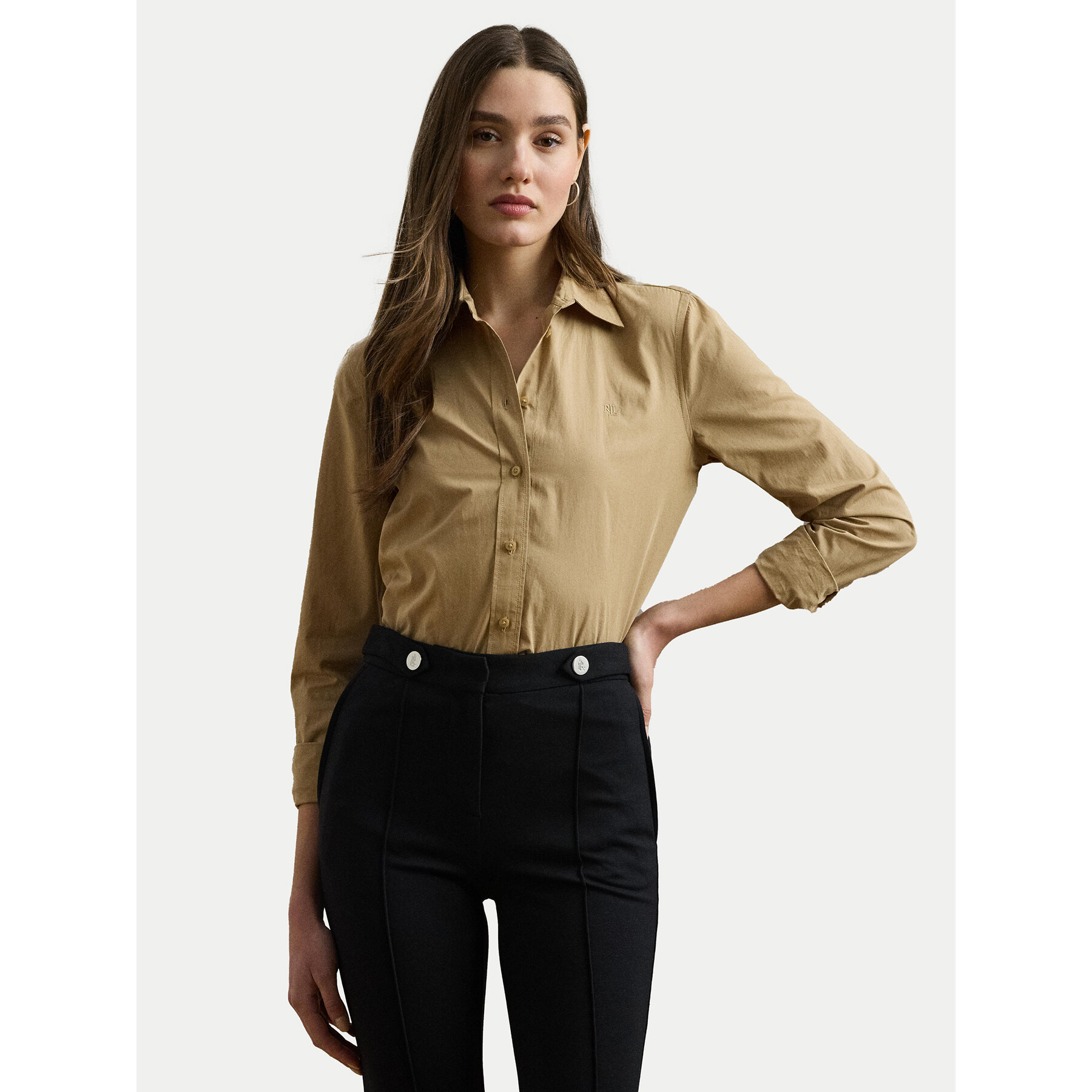 LAUREN RALPH LAUREN Hemd 200925378002 Beige Relaxed Fit