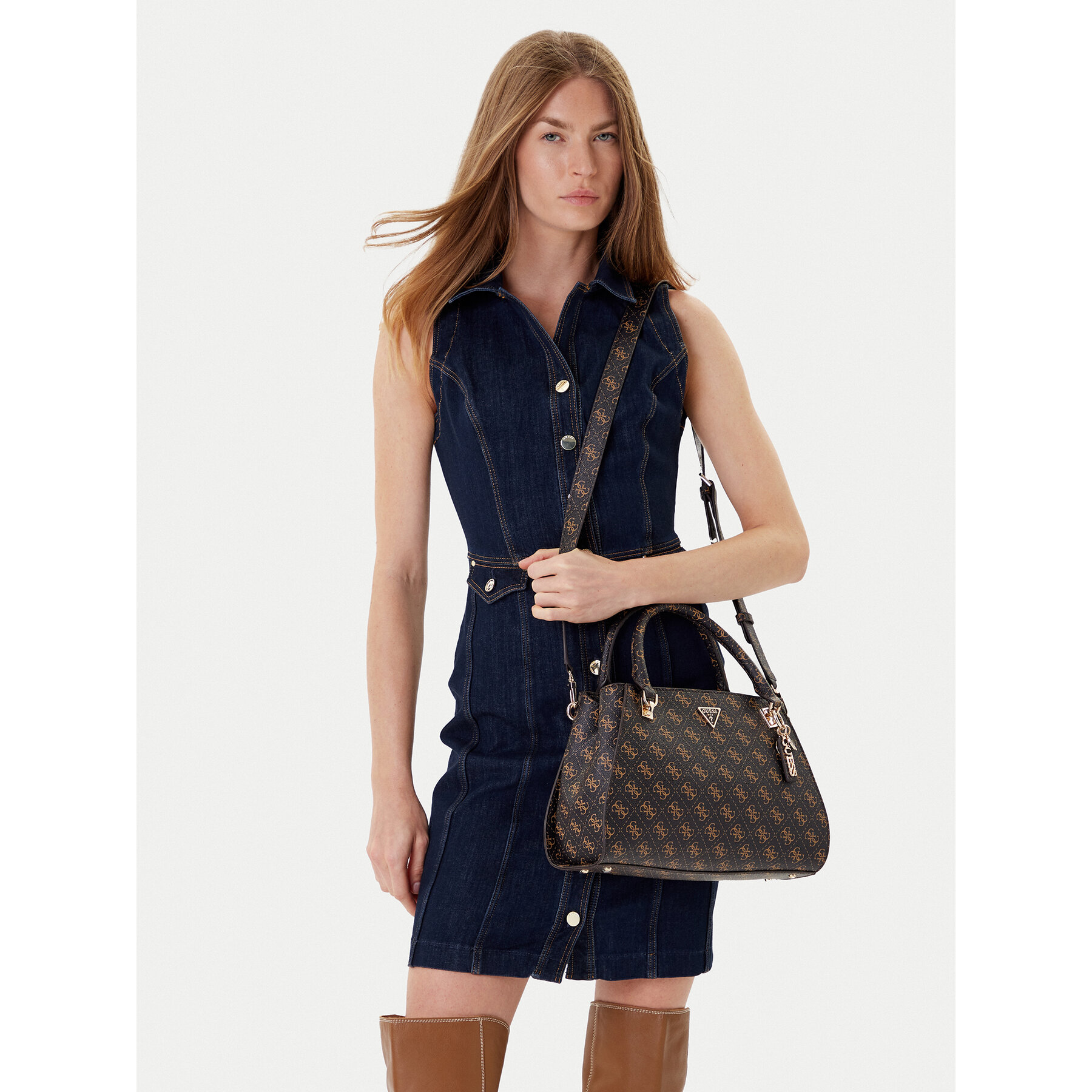 Táska Guess Noelle II HWQG96 72070 Barna