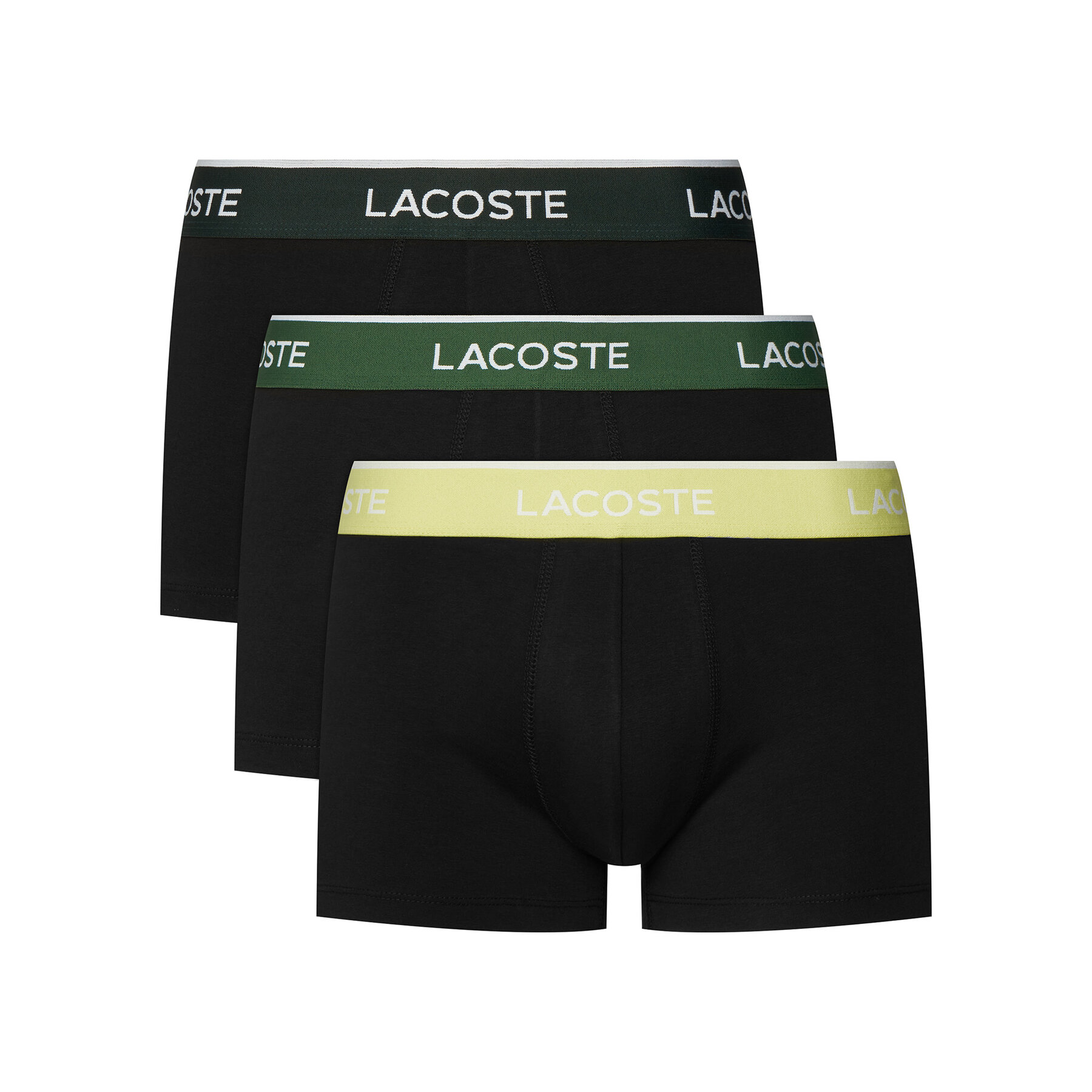 Lacoste Conjunto de calzoncillos boxer 5H1297 Negro