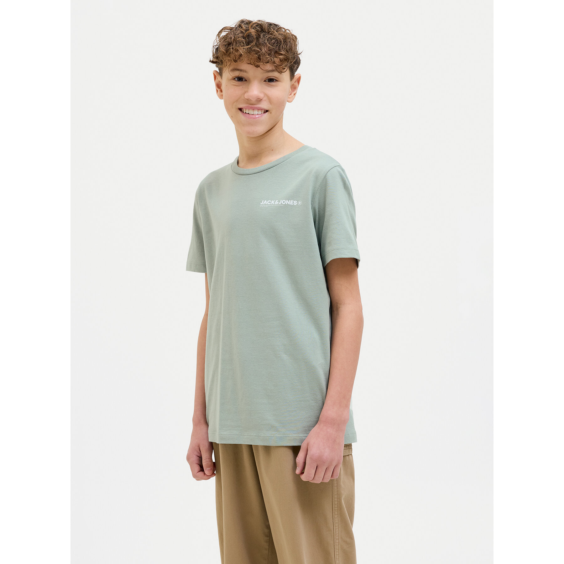 Jack & Jones Junior Jack & Jones Junior T-Shirt Hawaii 12269831 Πράσινο Regular Fit