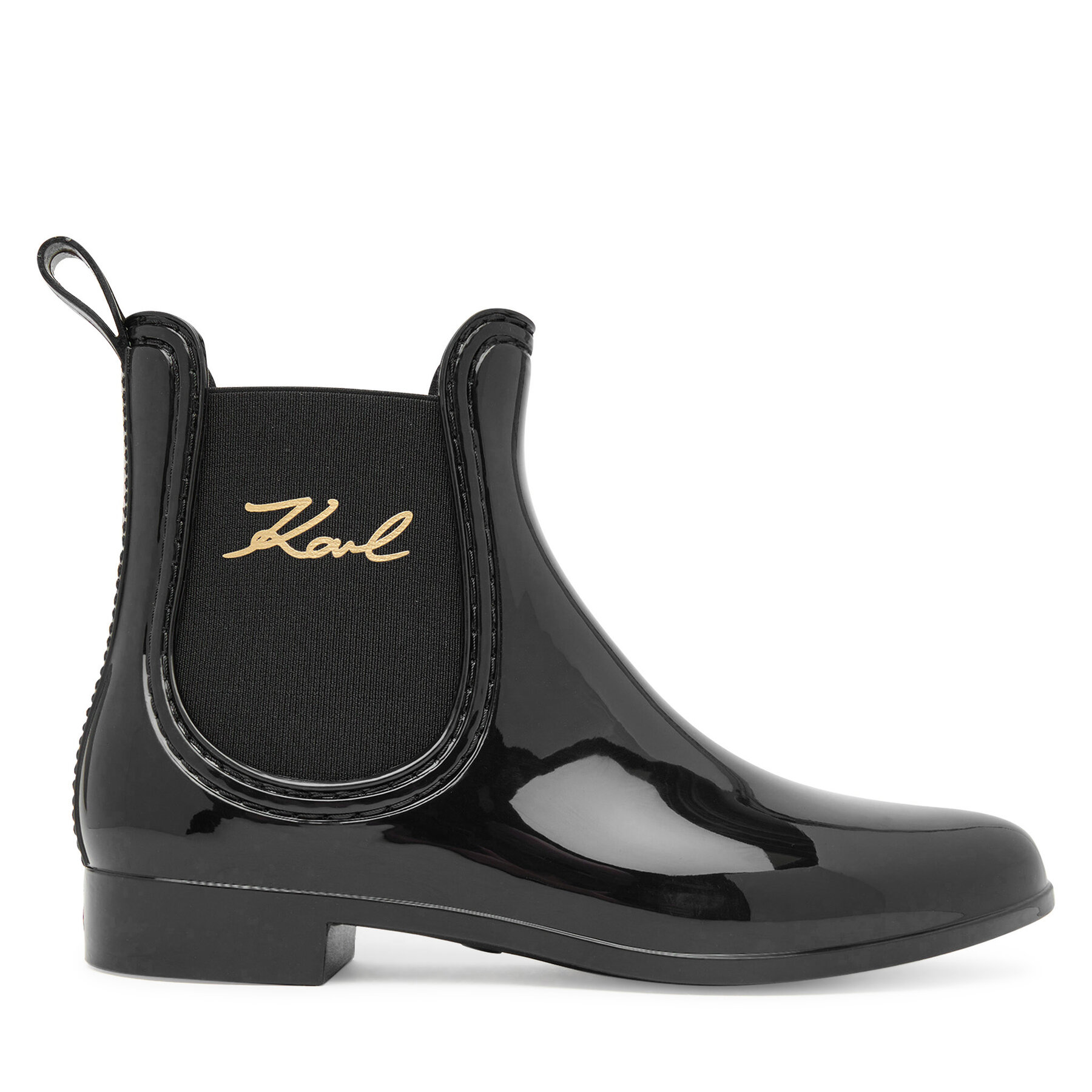 Gumene čizme KARL LAGERFELD Kalosh II KL94775 Crna