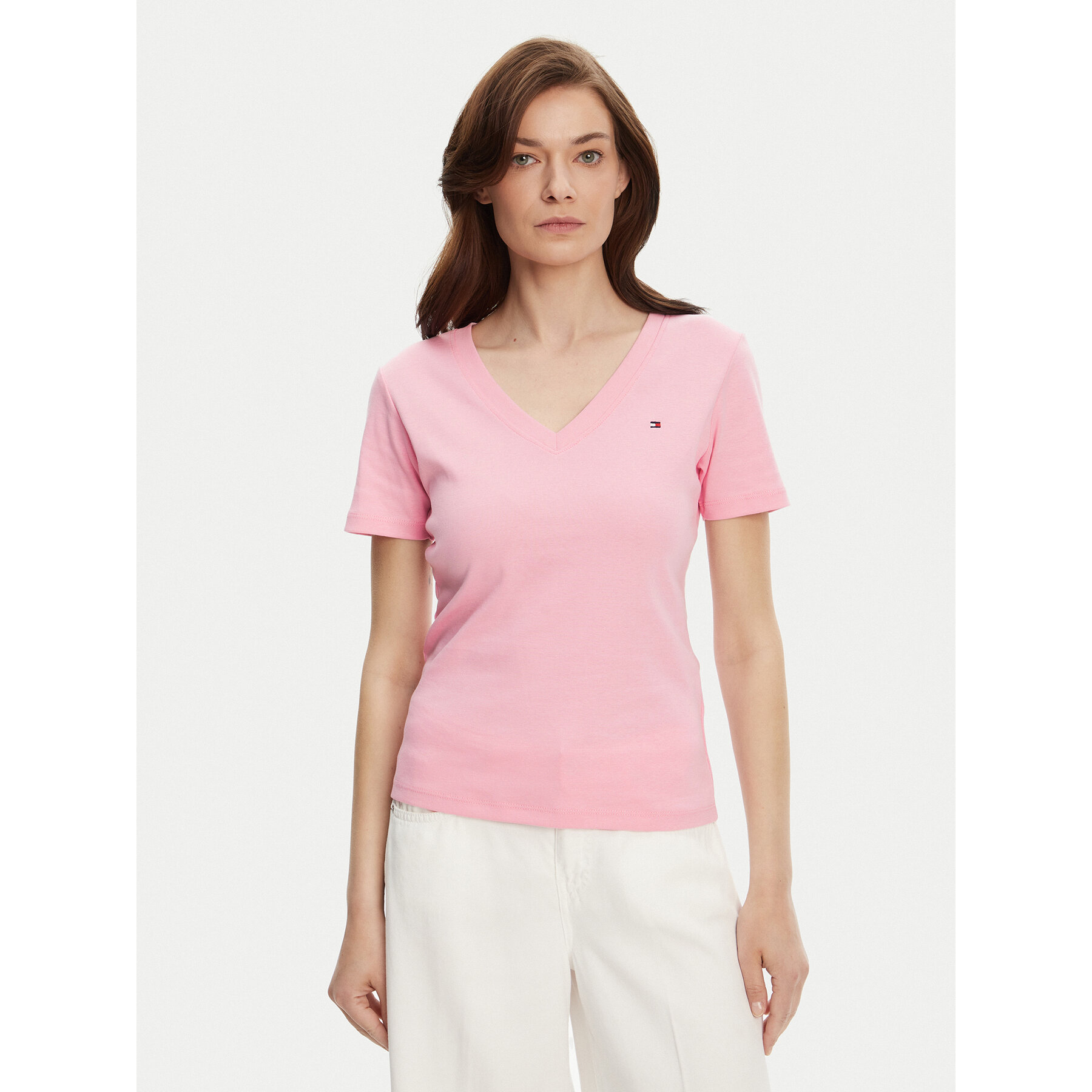 Tommy Hilfiger T-Shirt New Cody WW0WW40584 Rosa Slim Fit