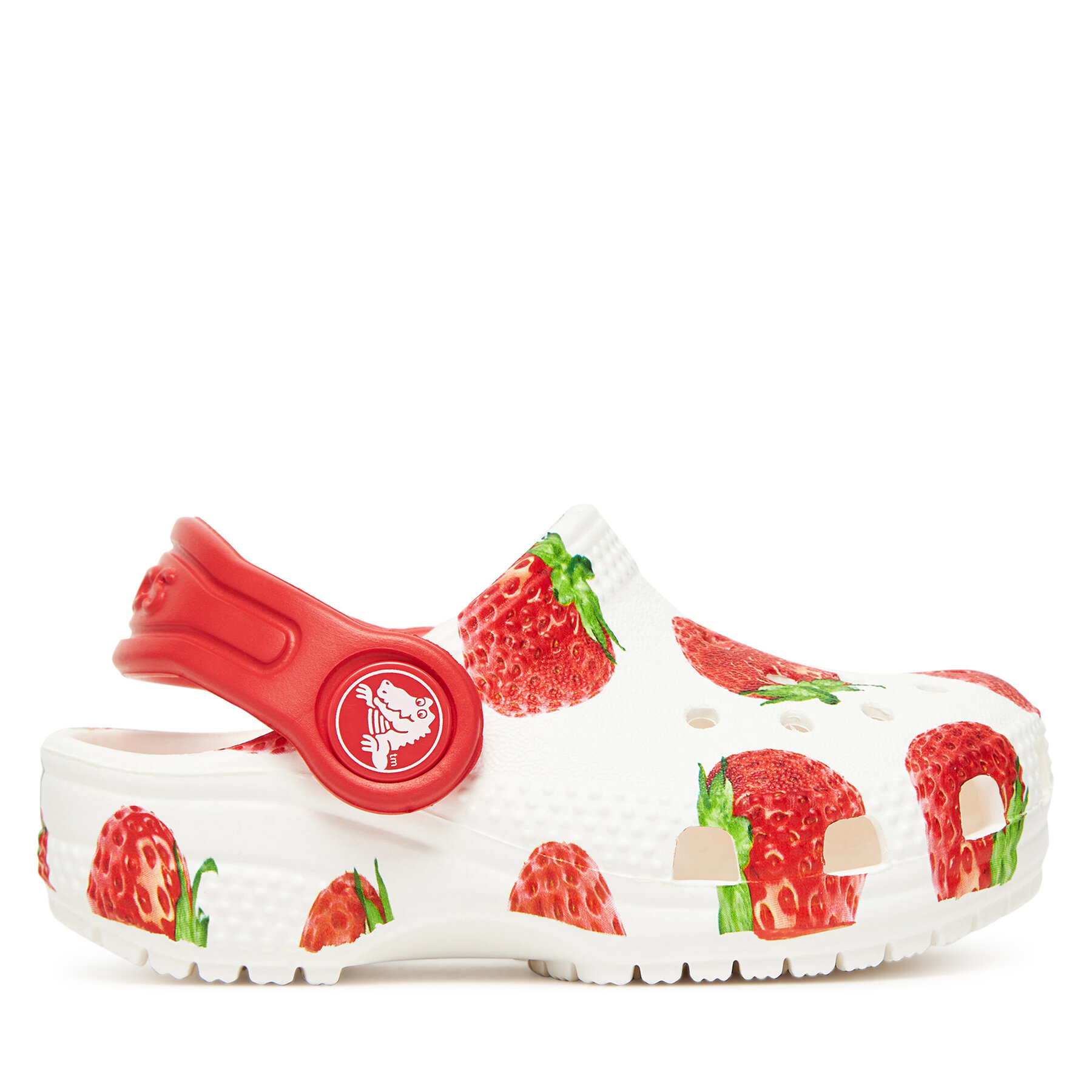 Şlapi Crocs Toddler Classic Fresh Fruits Clog 211170 Alb